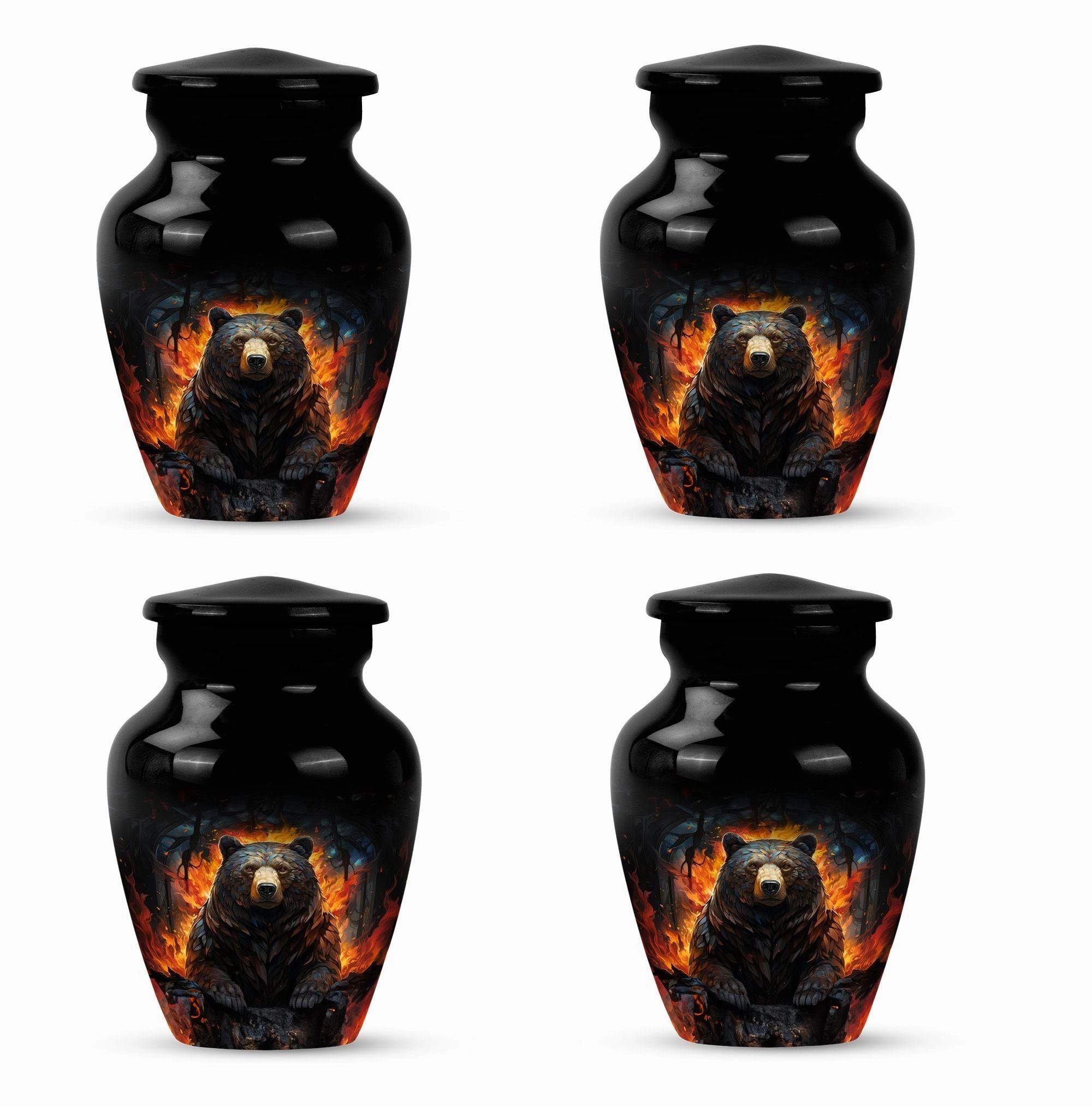 Bear Embrace: Caring Cremation Urn for Adult Female