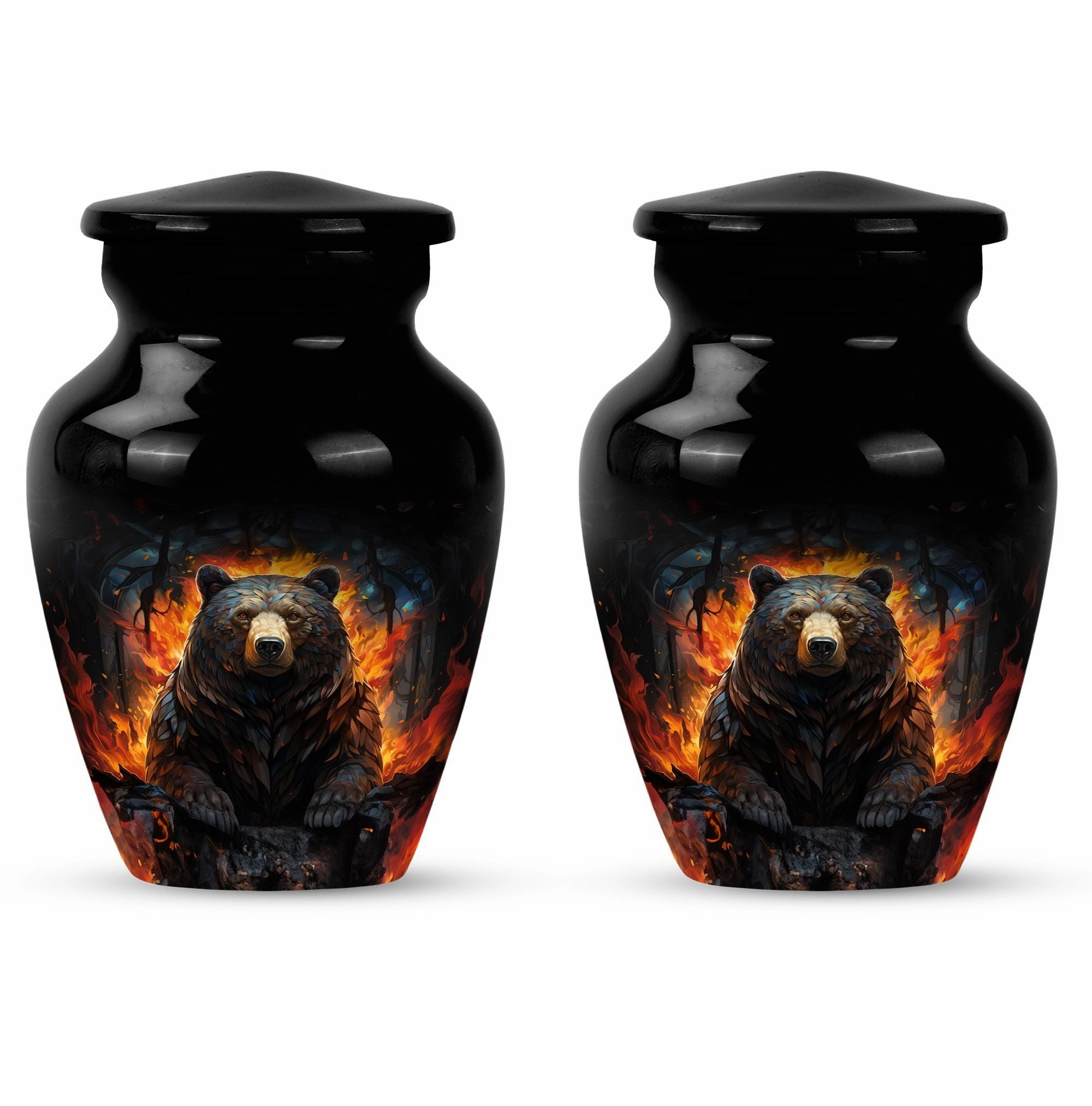 Bear Embrace: Caring Cremation Urn for Adult Female