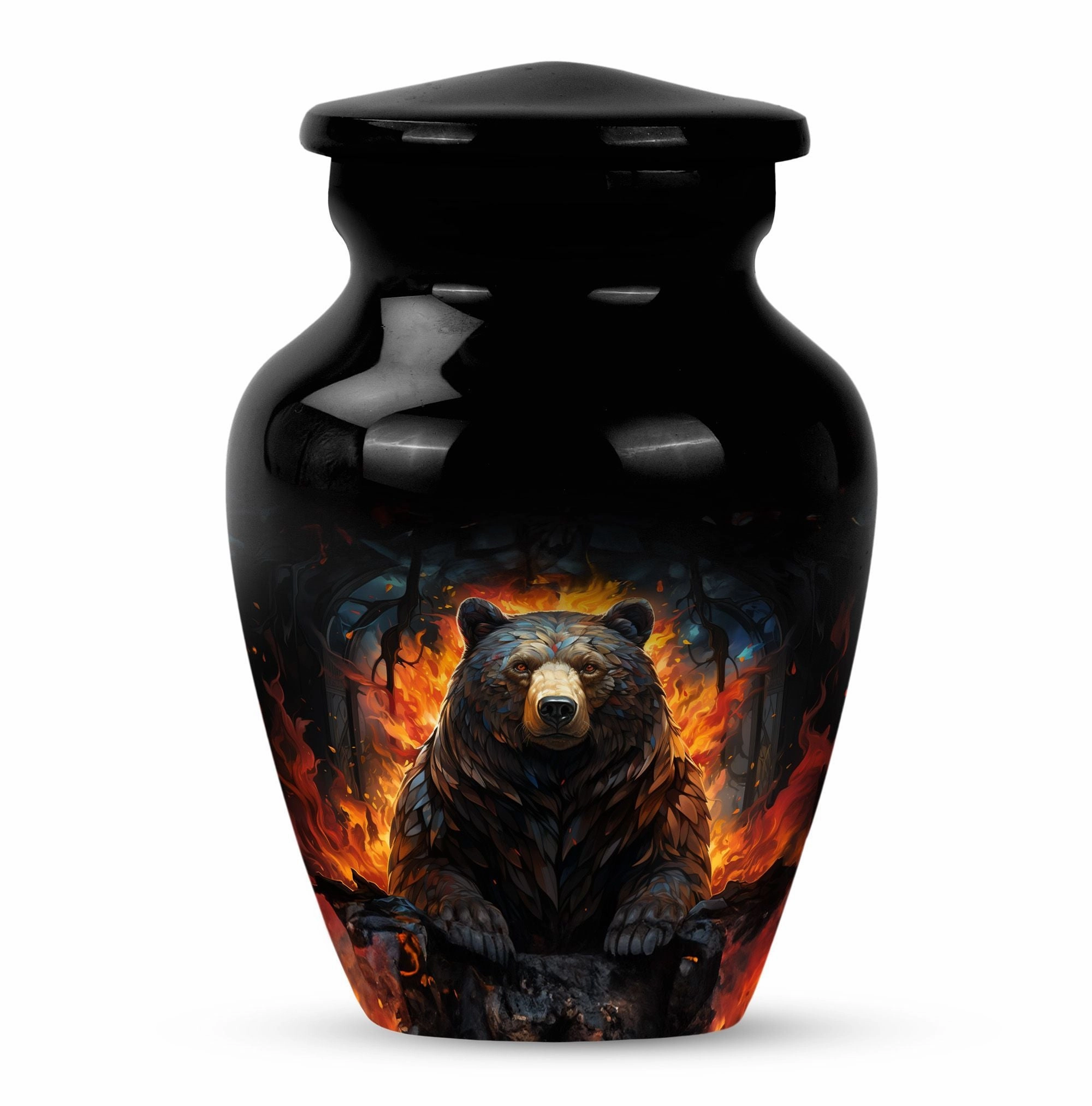 Bear Embrace: Caring Cremation Urn for Adult Female