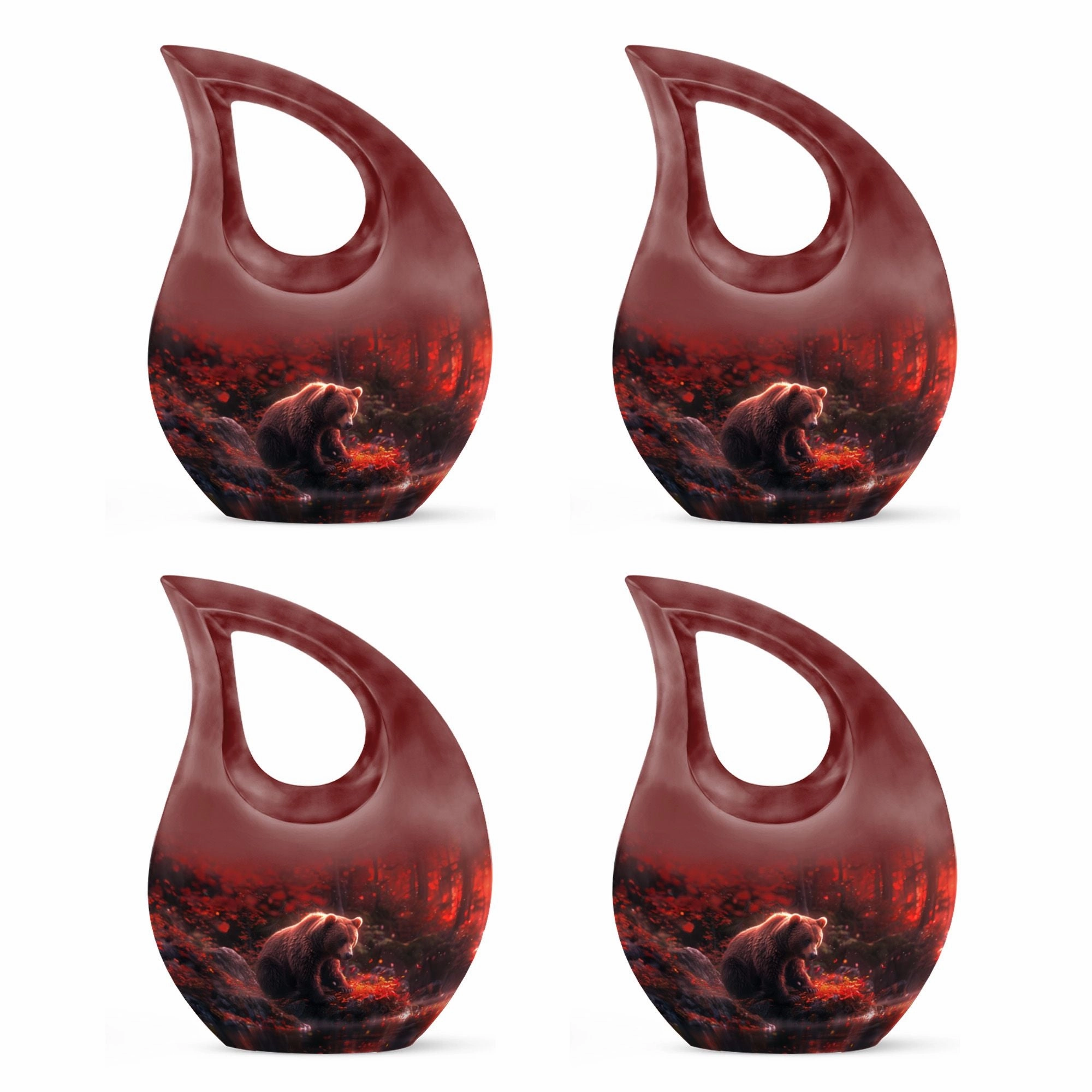 Bear Urn - Adult Cremation Urn For Human Ashes Remans