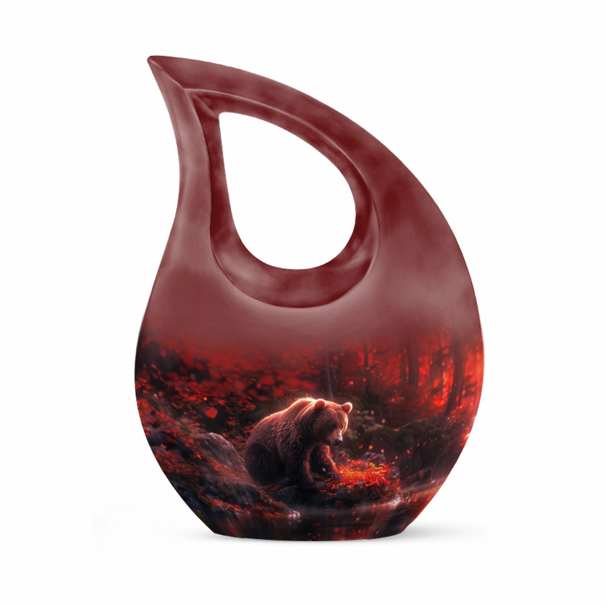 Bear Urn - Adult Cremation Urn For Human Ashes Remans