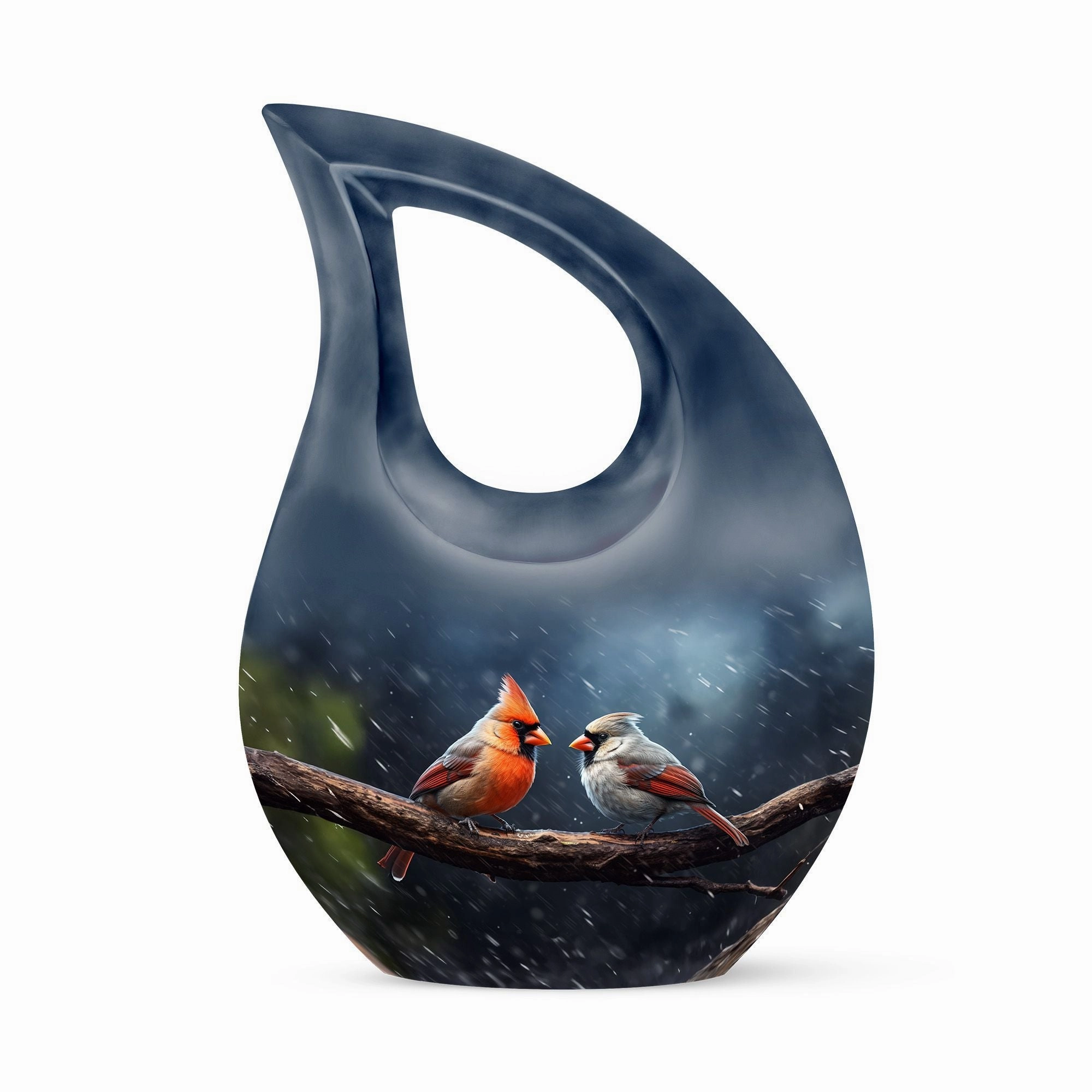 Bird Memorial Urn:  Container For Cremated Adult Human Ashes