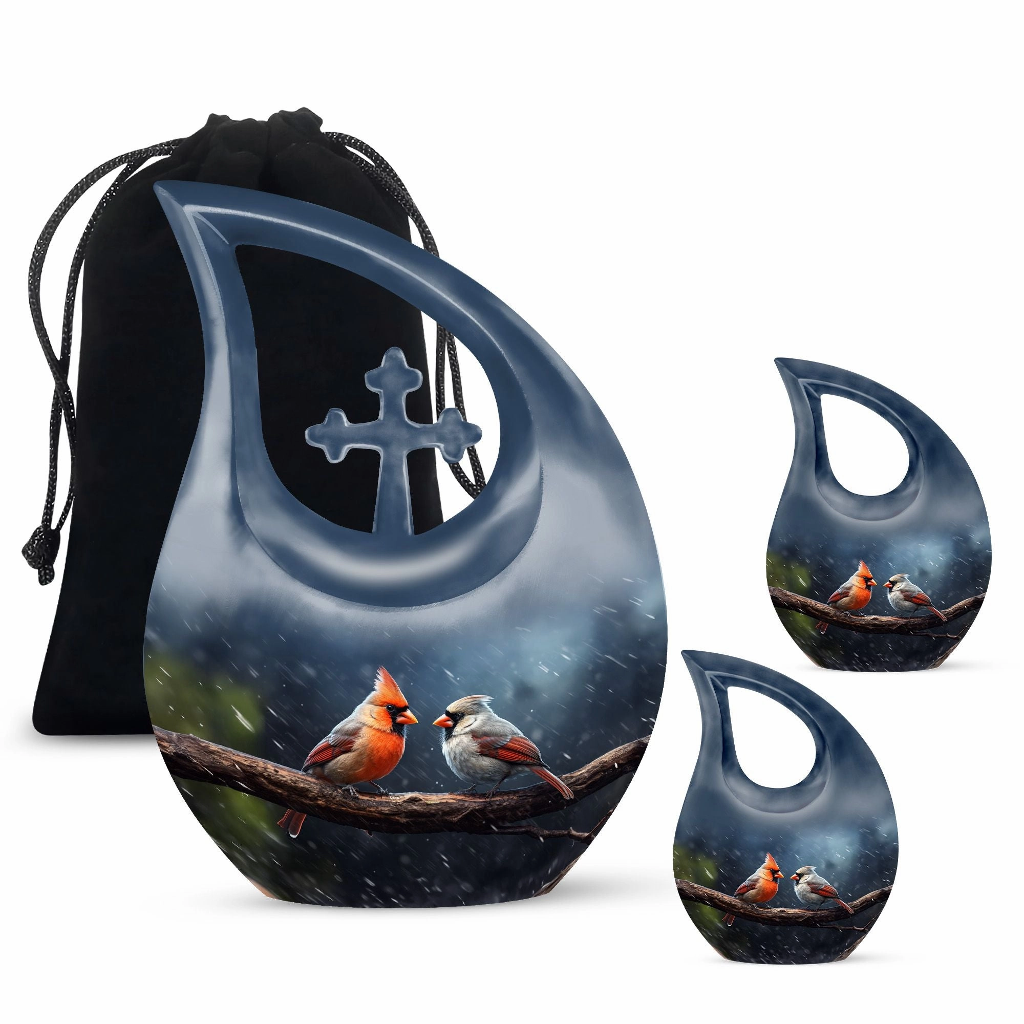 Bird Memorial Urn:  Container For Cremated Adult Human Ashes