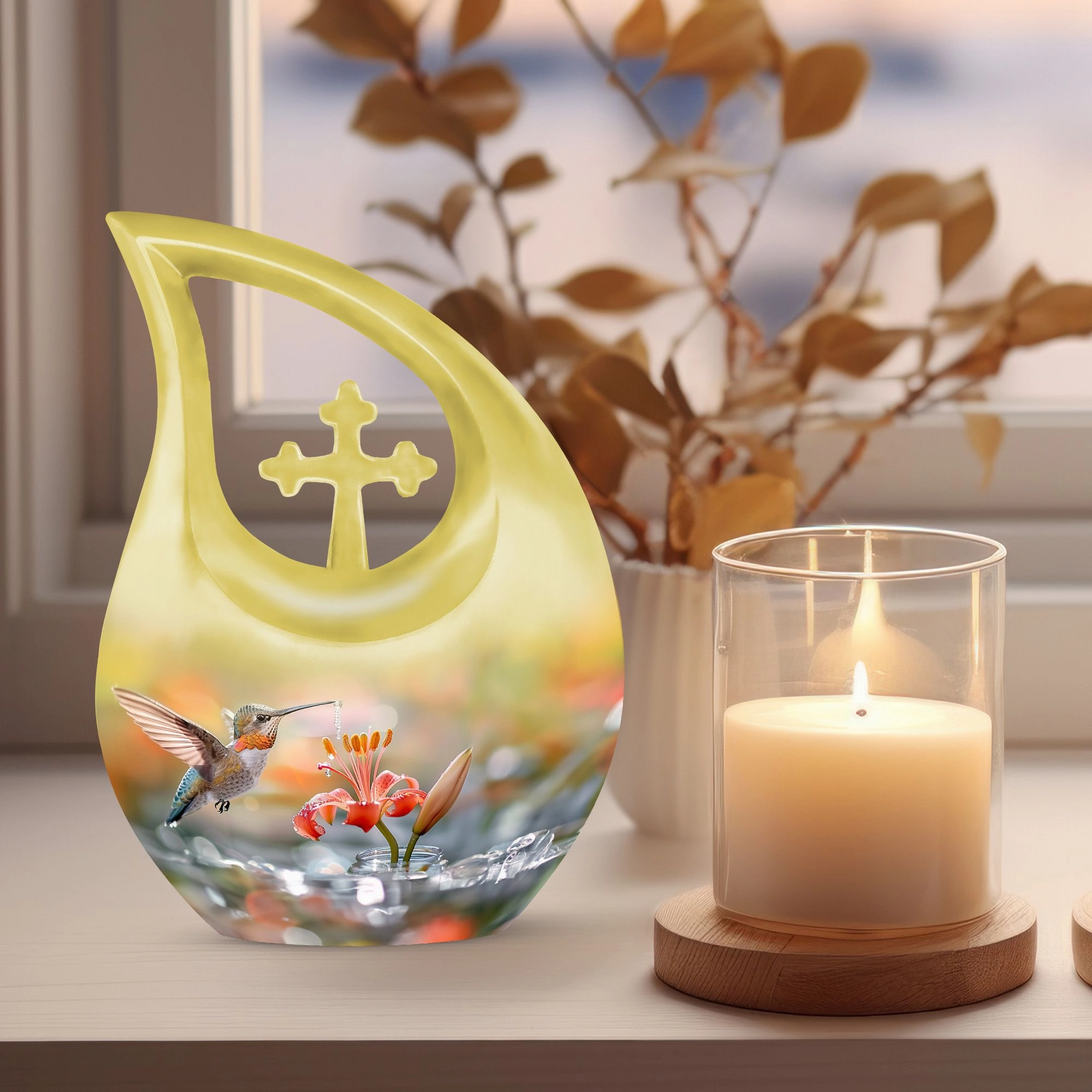 Bird Urn : Container For Cremated Adult Human Ashes