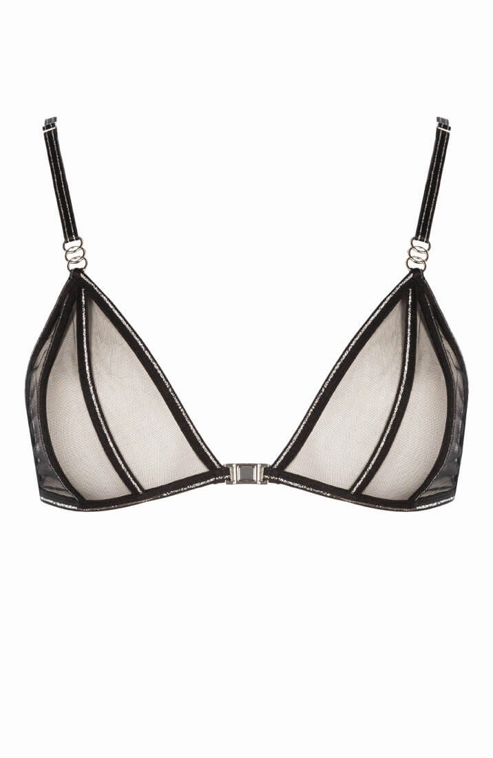 Black bralette - Manhattan Crossed Bra