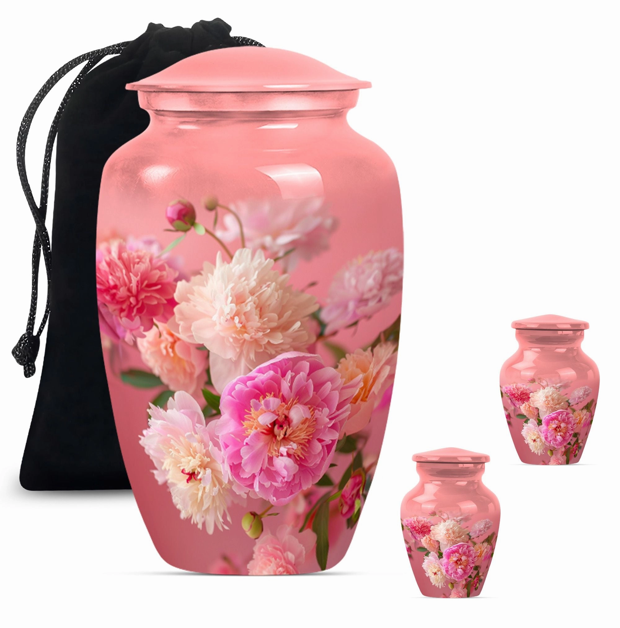 Blooming Meadows Memorial Adult Urn - Flower Themed Tranquil