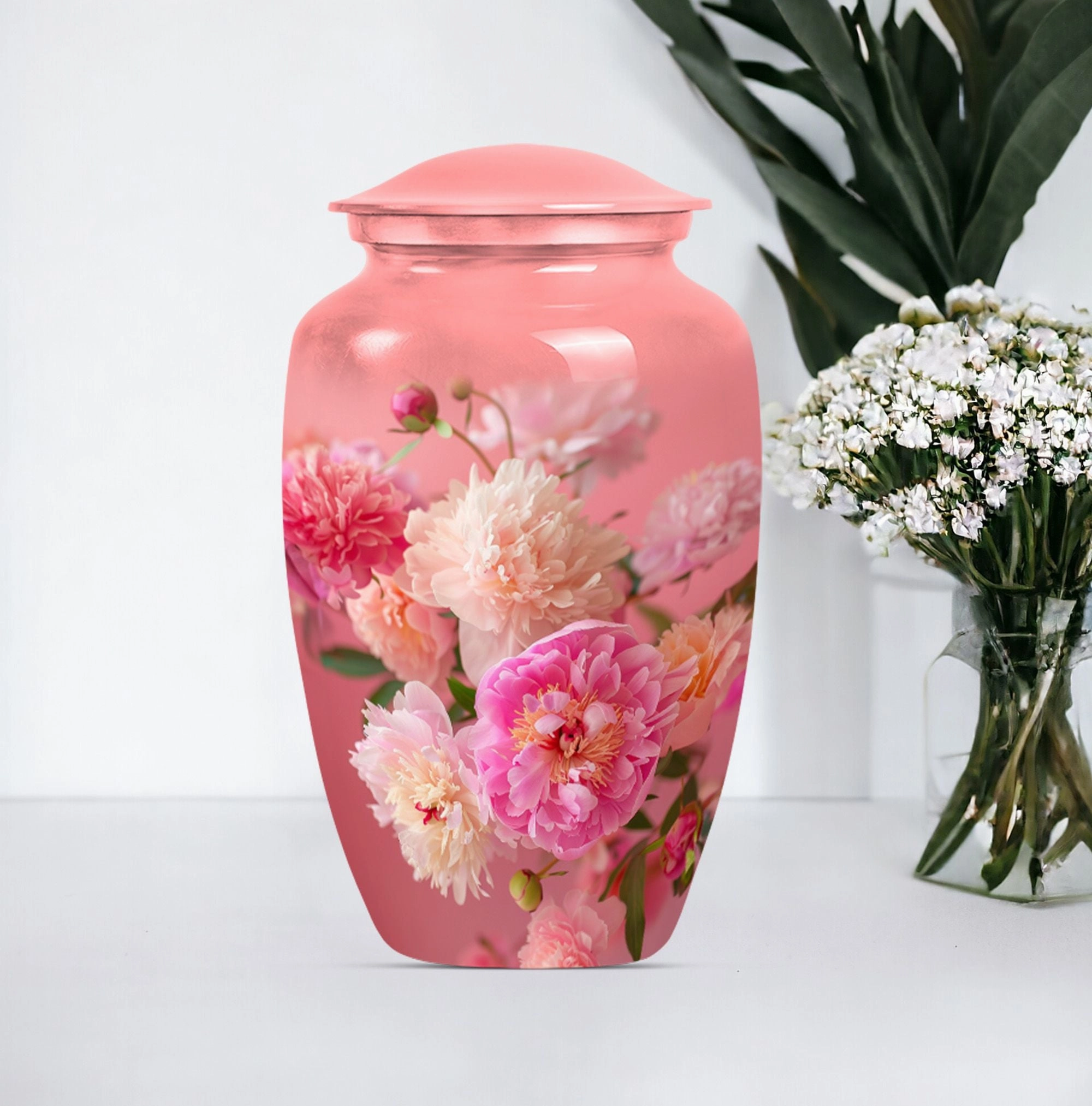 Blooming Meadows Memorial Adult Urn - Flower Themed Tranquil