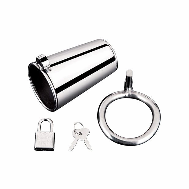 Blue Line - Ultimate Cock Tease Chastity Cock Cage (Silver)