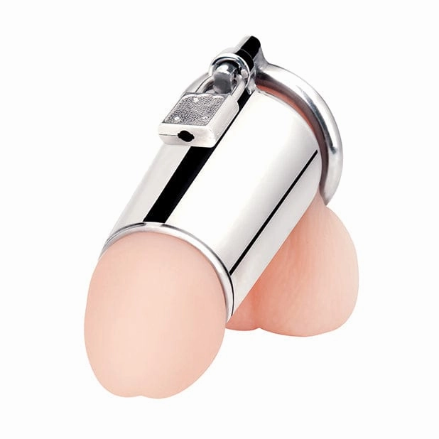 Blue Line - Ultimate Cock Tease Chastity Cock Cage (Silver)