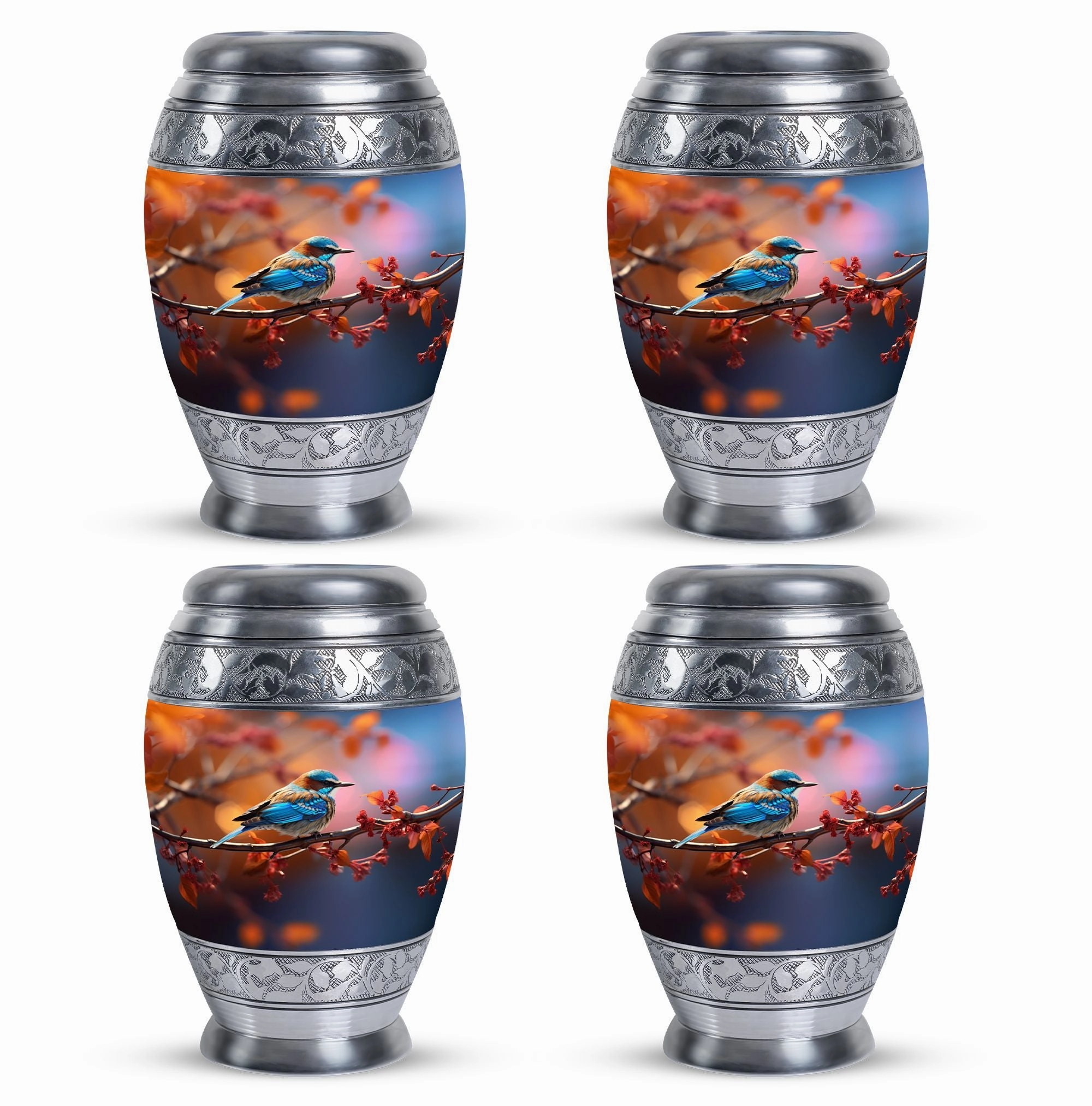 Blue Sparrow Elegia – A Classic Adult Cremation Urn