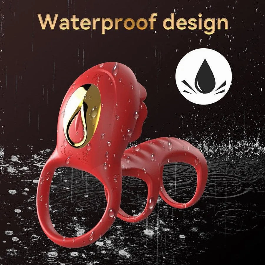 Bluetooth Remote Silicone Vibrating Cock Ring