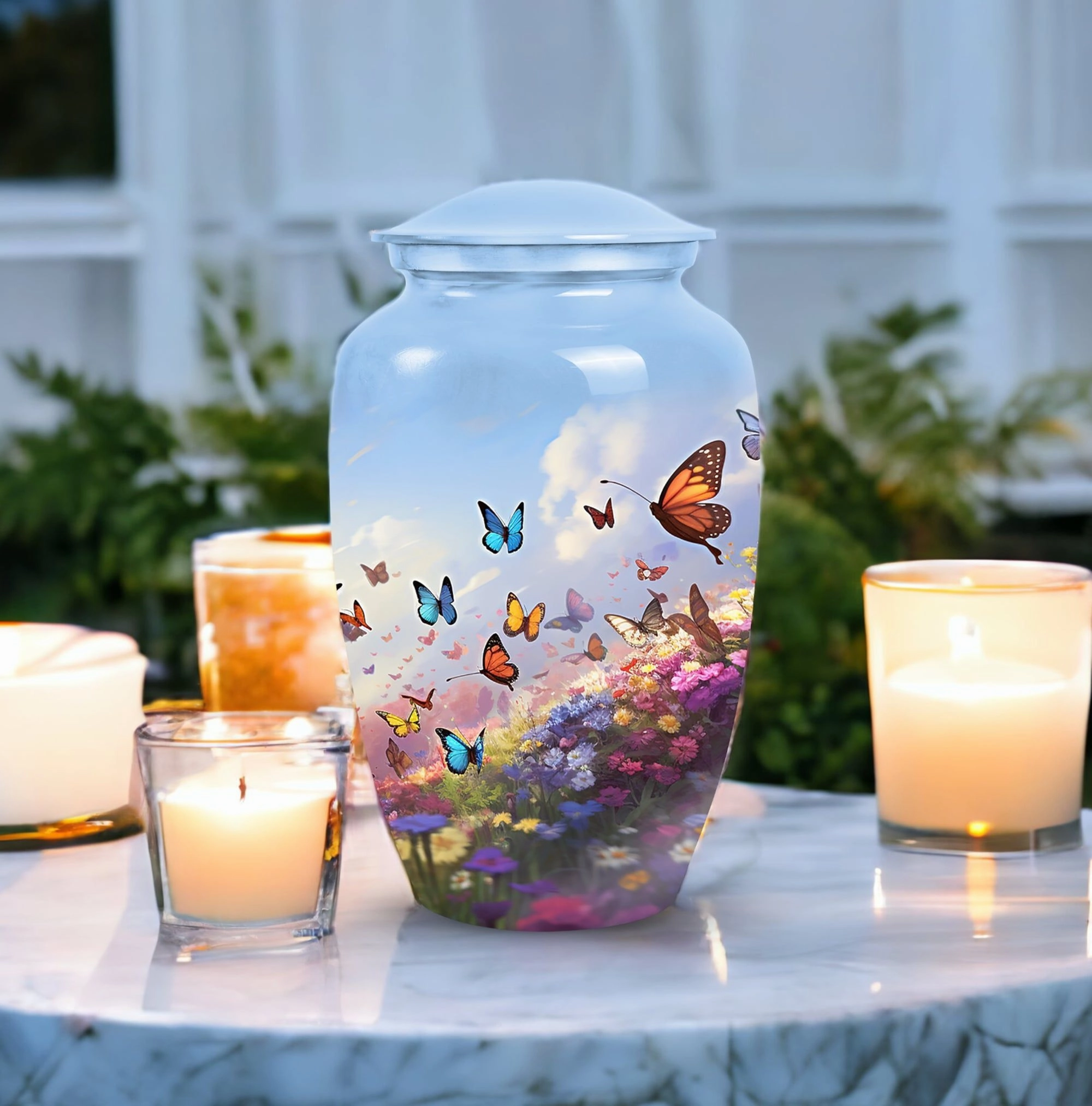 Butterfly Cremation Memorial Urns For Adult Ashes, Ideal For Dad & Mom