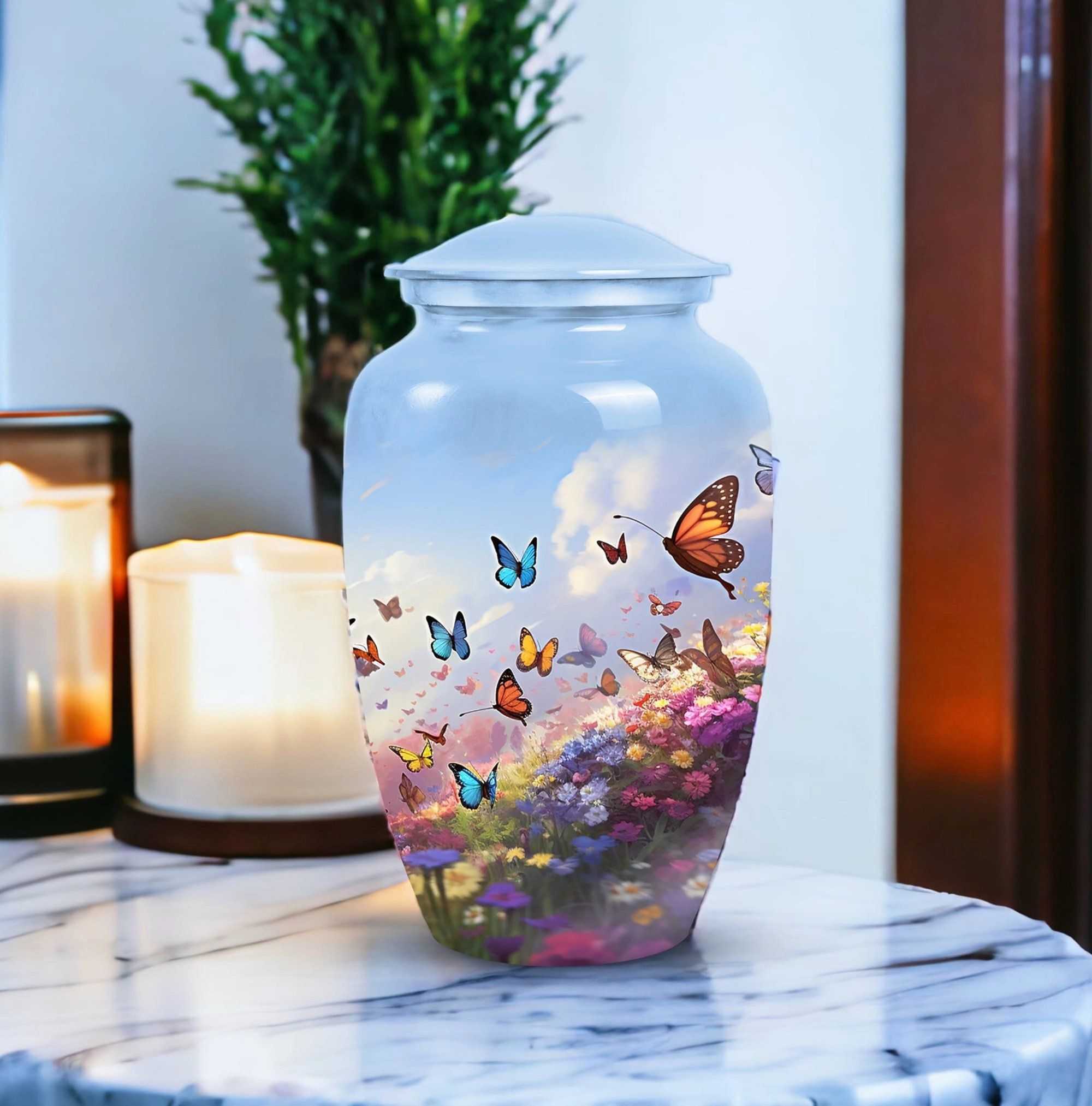 Butterfly Cremation Memorial Urns For Adult Ashes, Ideal For Dad & Mom