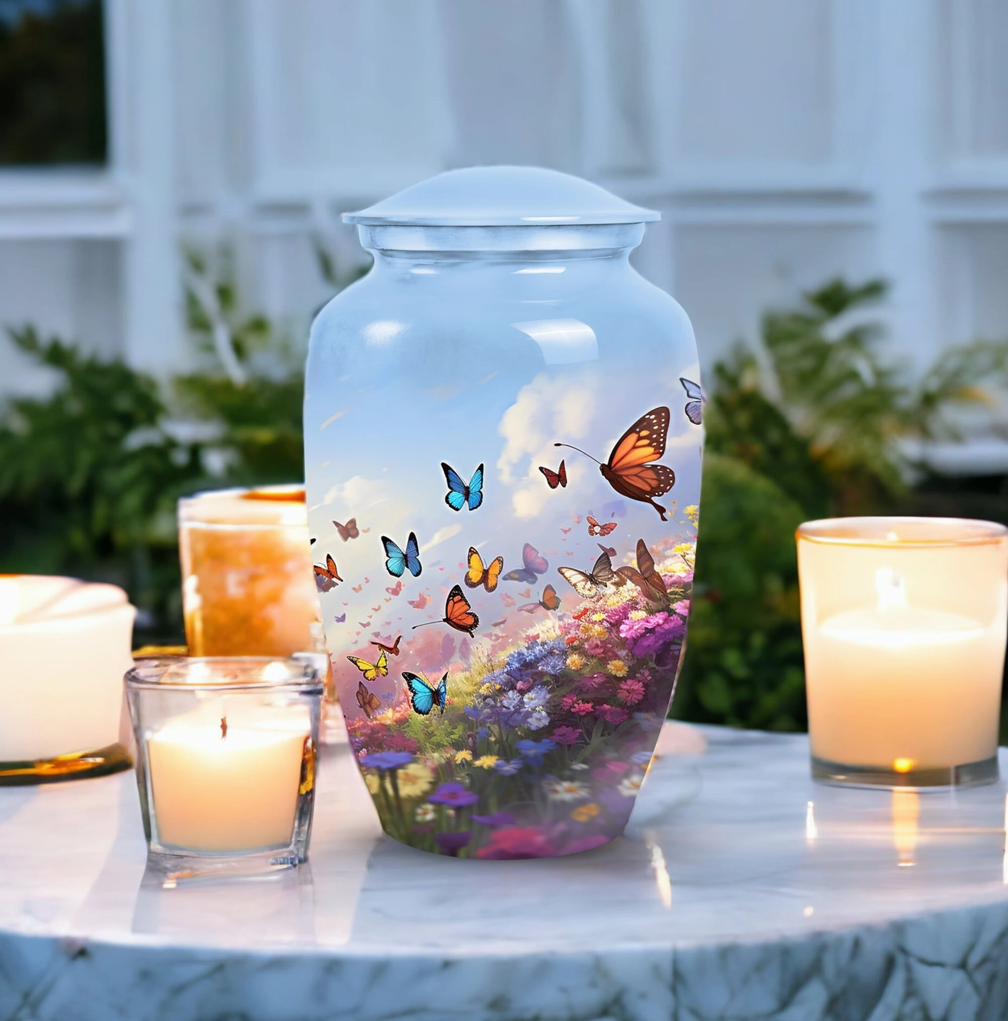 Butterfly Cremation Memorial Urns For Adult Ashes, Ideal For Dad & Mom