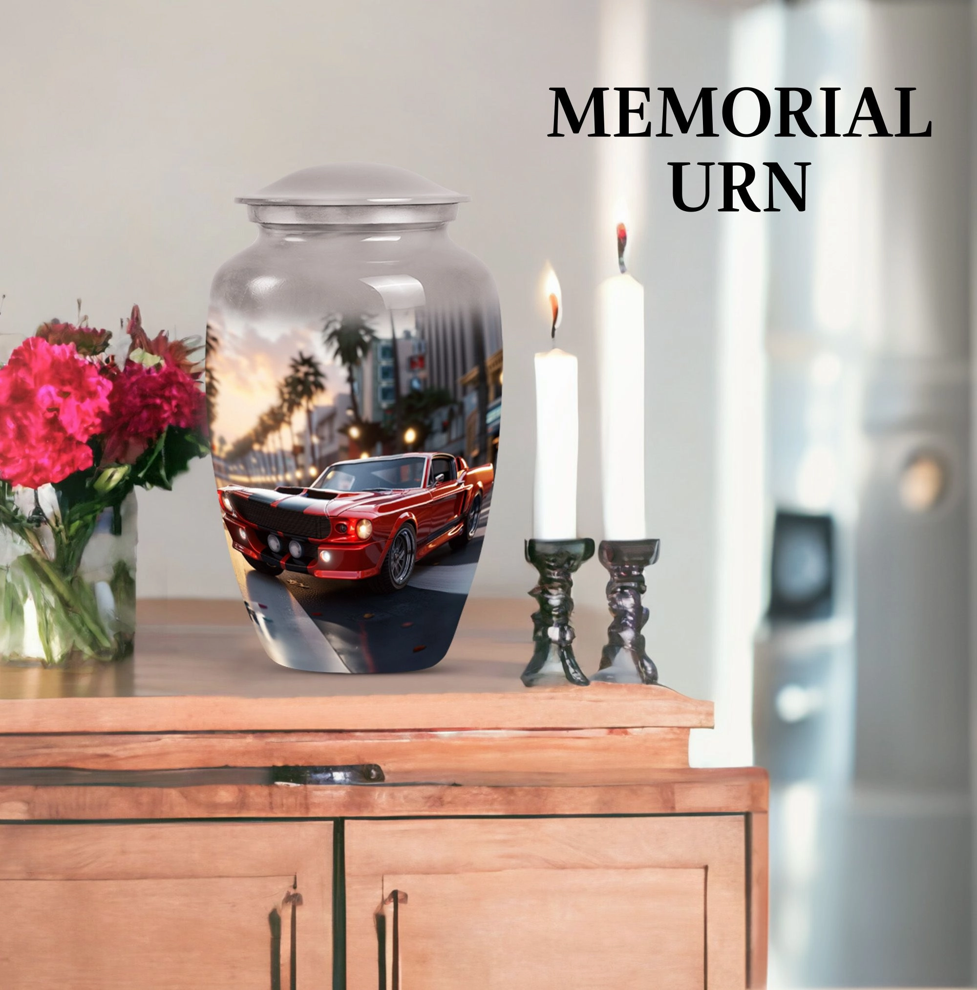 Butterfly Essence: Cremation Personalized Car Urn for Adults