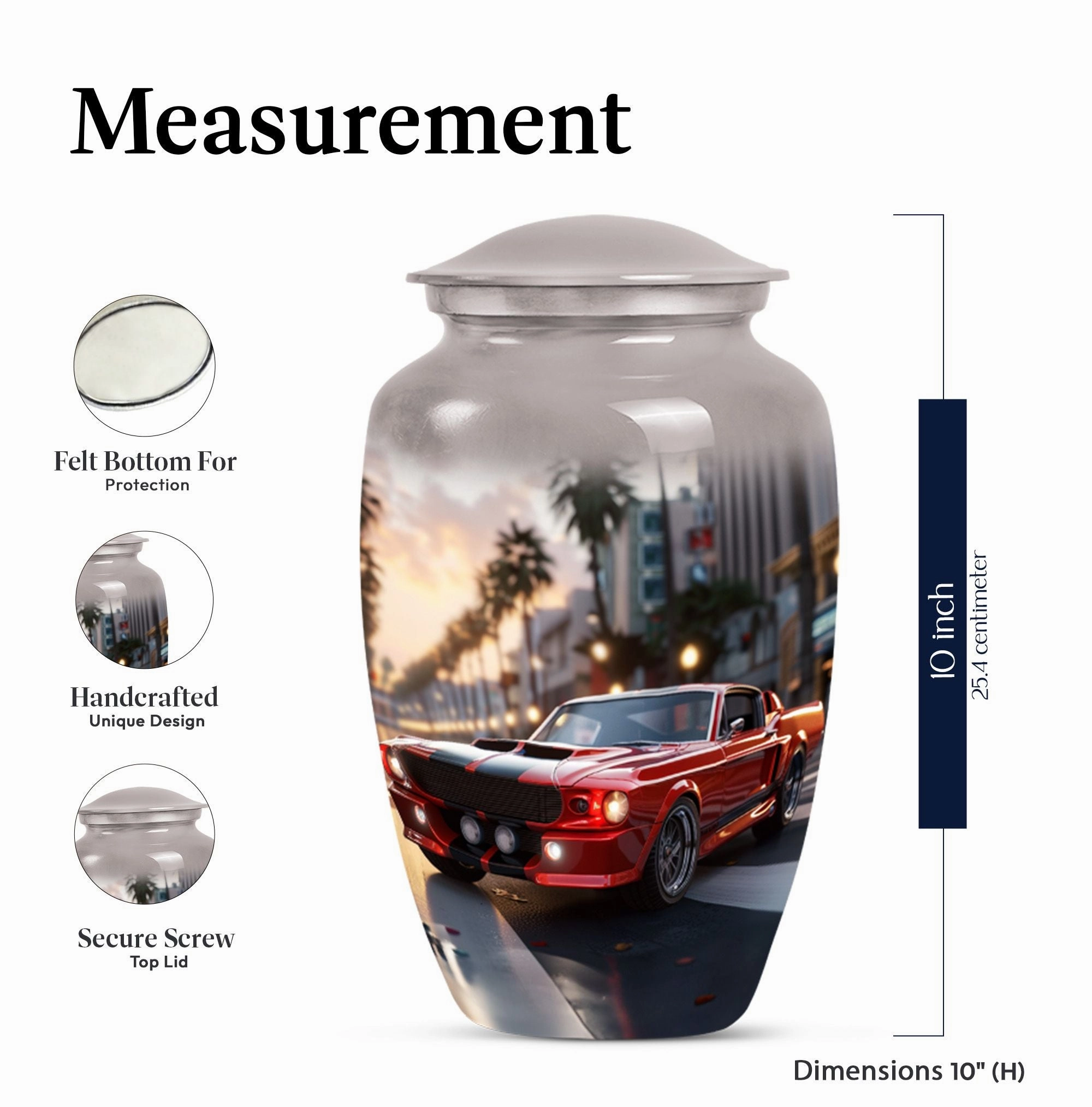 Butterfly Essence: Cremation Personalized Car Urn for Adults