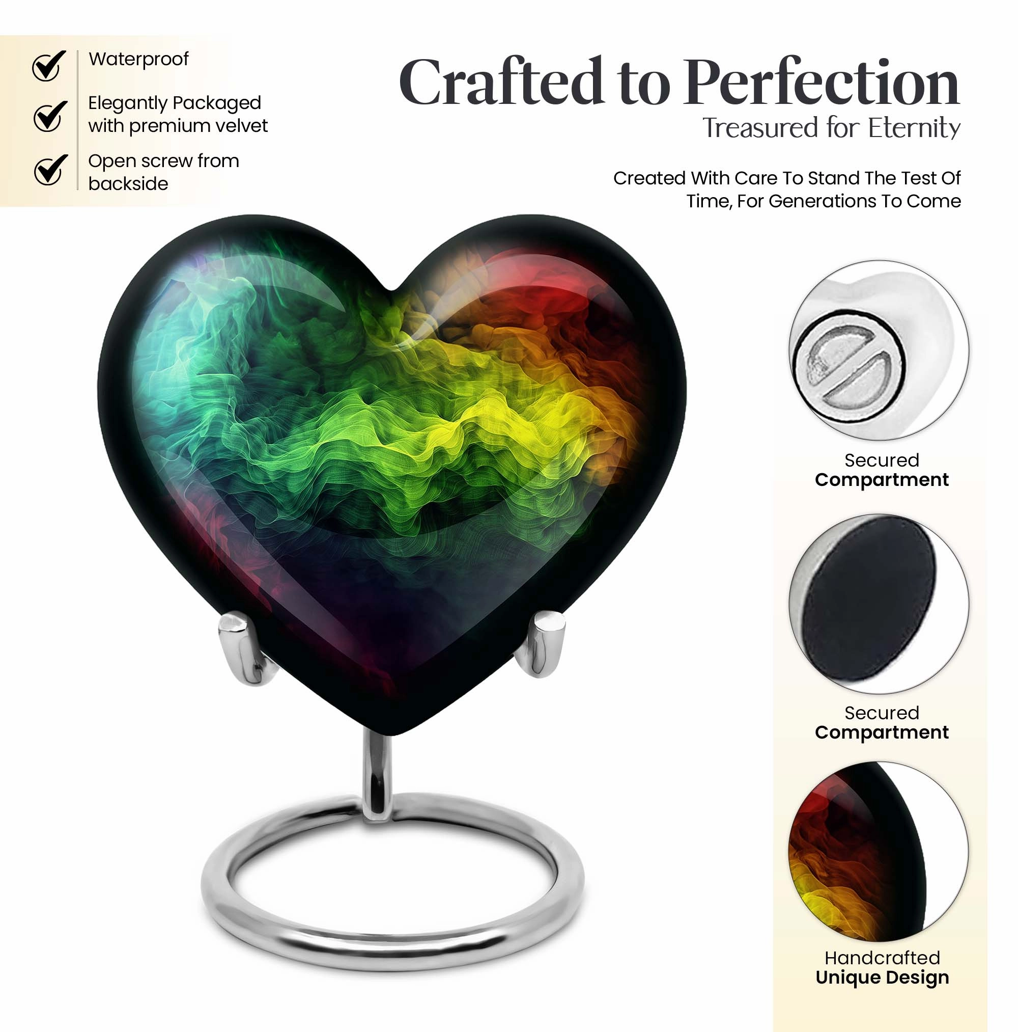 Butterfly Tribute: Aesthetic Abstract Urn for Adult Sized Cremation Ashes