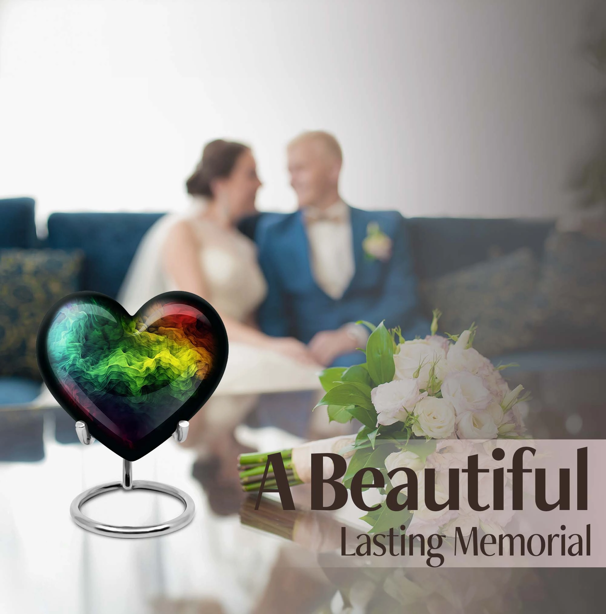 Butterfly Tribute: Aesthetic Abstract Urn for Adult Sized Cremation Ashes
