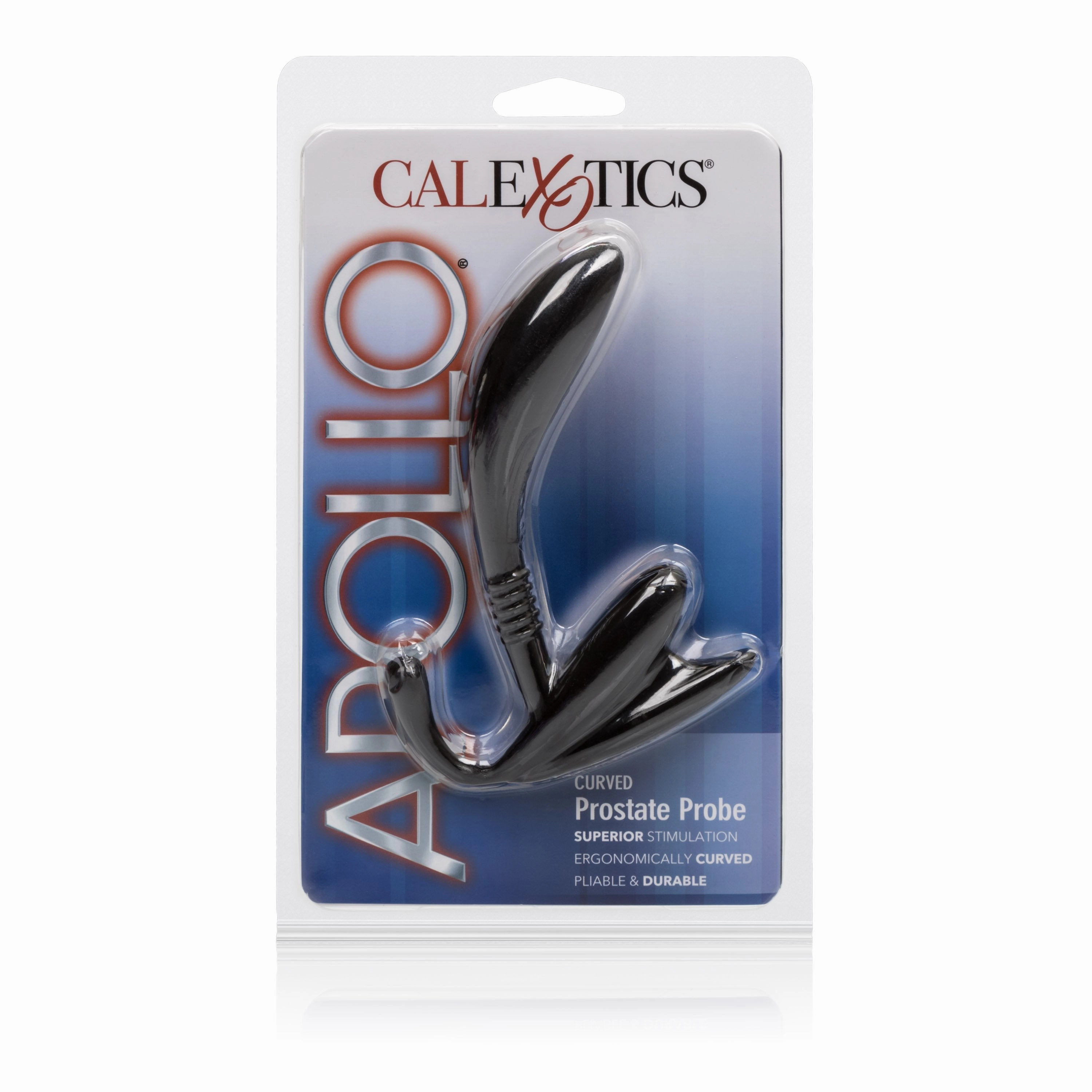 California Exotics - Apollo Curved Prostate Probe Massager (Black)