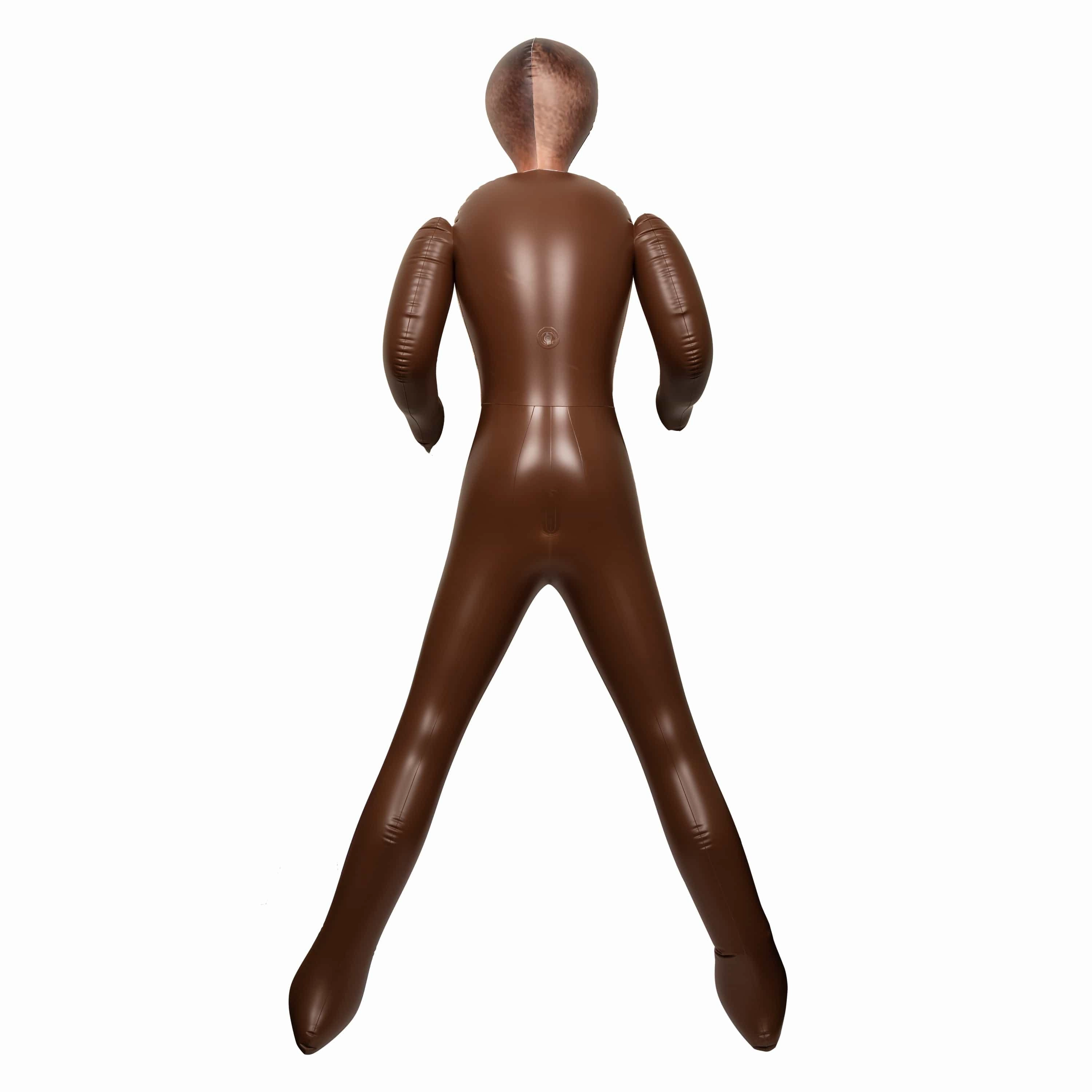 California Exotics - The Mail Man Inflatable Love Doll Masturbator Dildo 5.5" (Brown)
