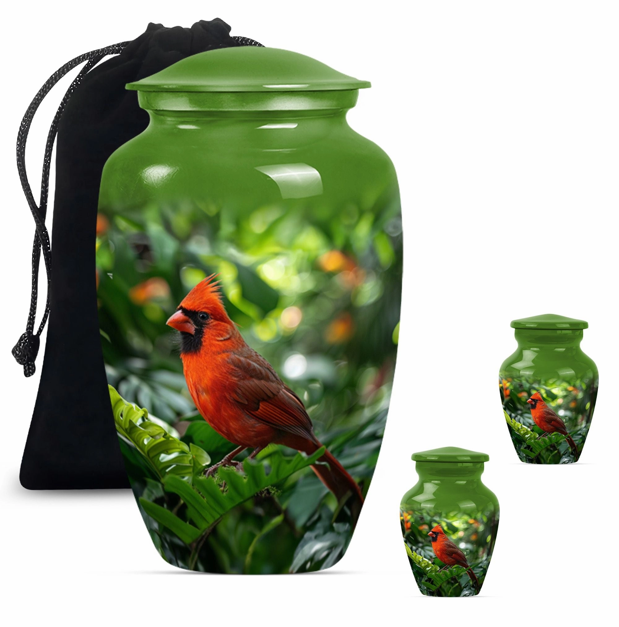 Cardinal Bird Cremation Urn: Dignified Memorial for Beloved Ones