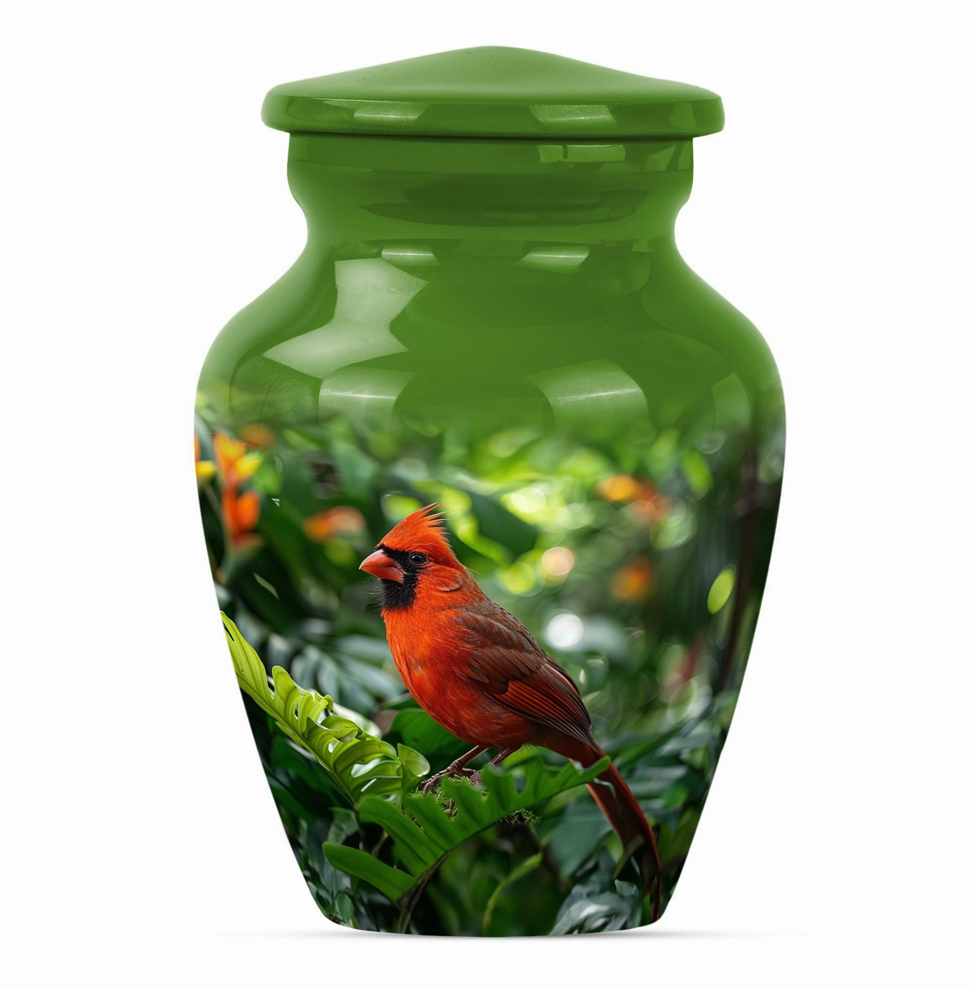Cardinal Bird Cremation Urn: Dignified Memorial for Beloved Ones