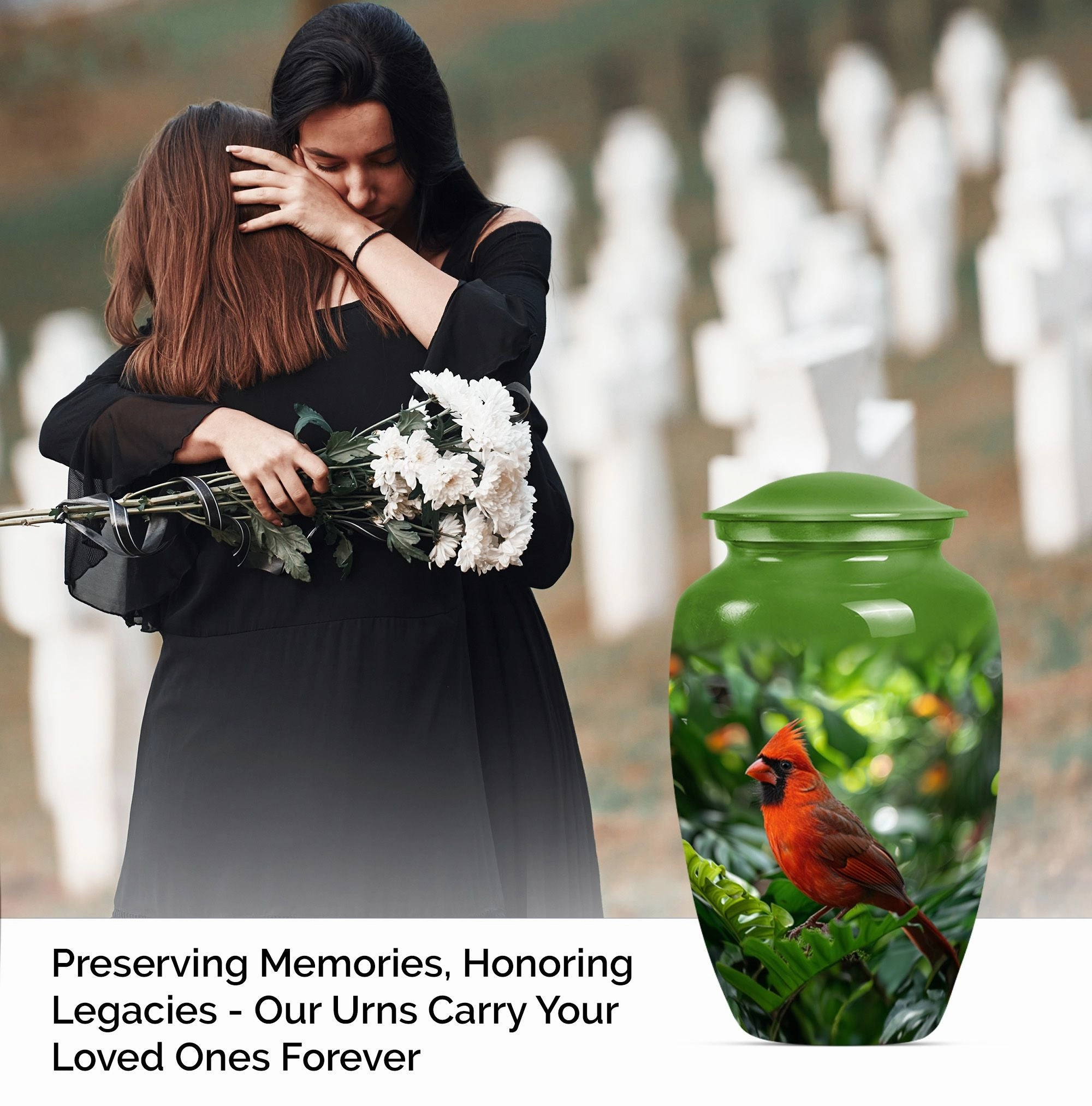 Cardinal Bird Cremation Urn: Dignified Memorial for Beloved Ones