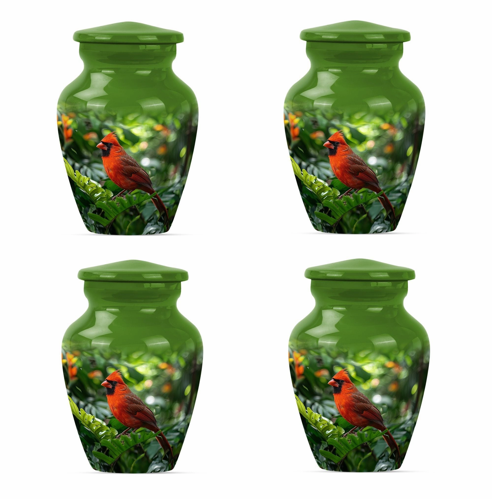 Cardinal Bird Cremation Urn: Dignified Memorial for Beloved Ones