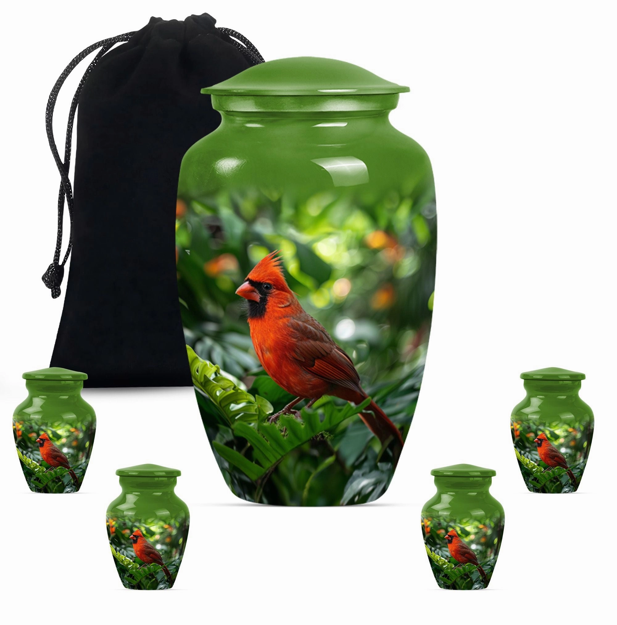 Cardinal Bird Cremation Urn: Dignified Memorial for Beloved Ones