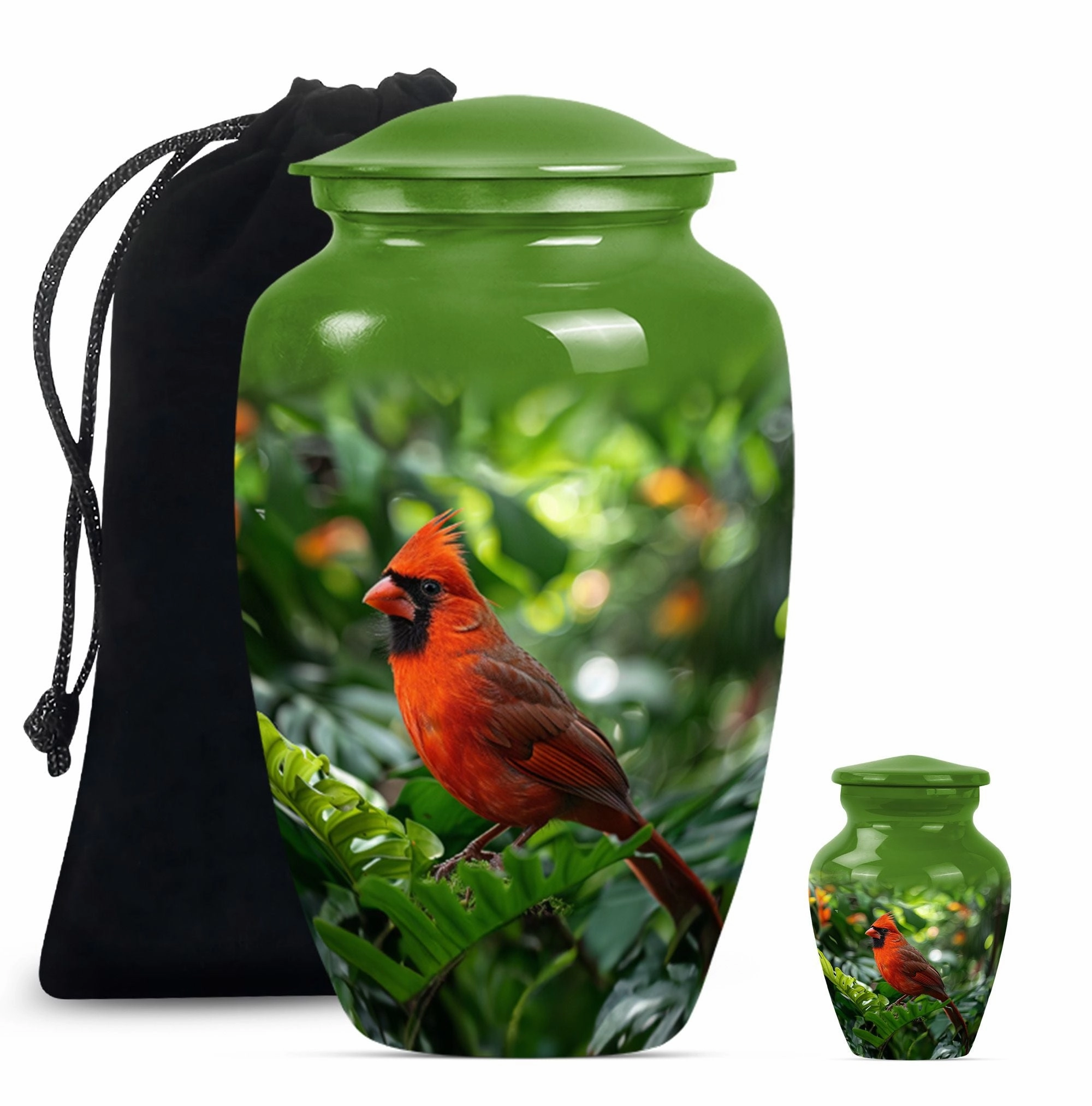 Cardinal Bird Cremation Urn: Dignified Memorial for Beloved Ones