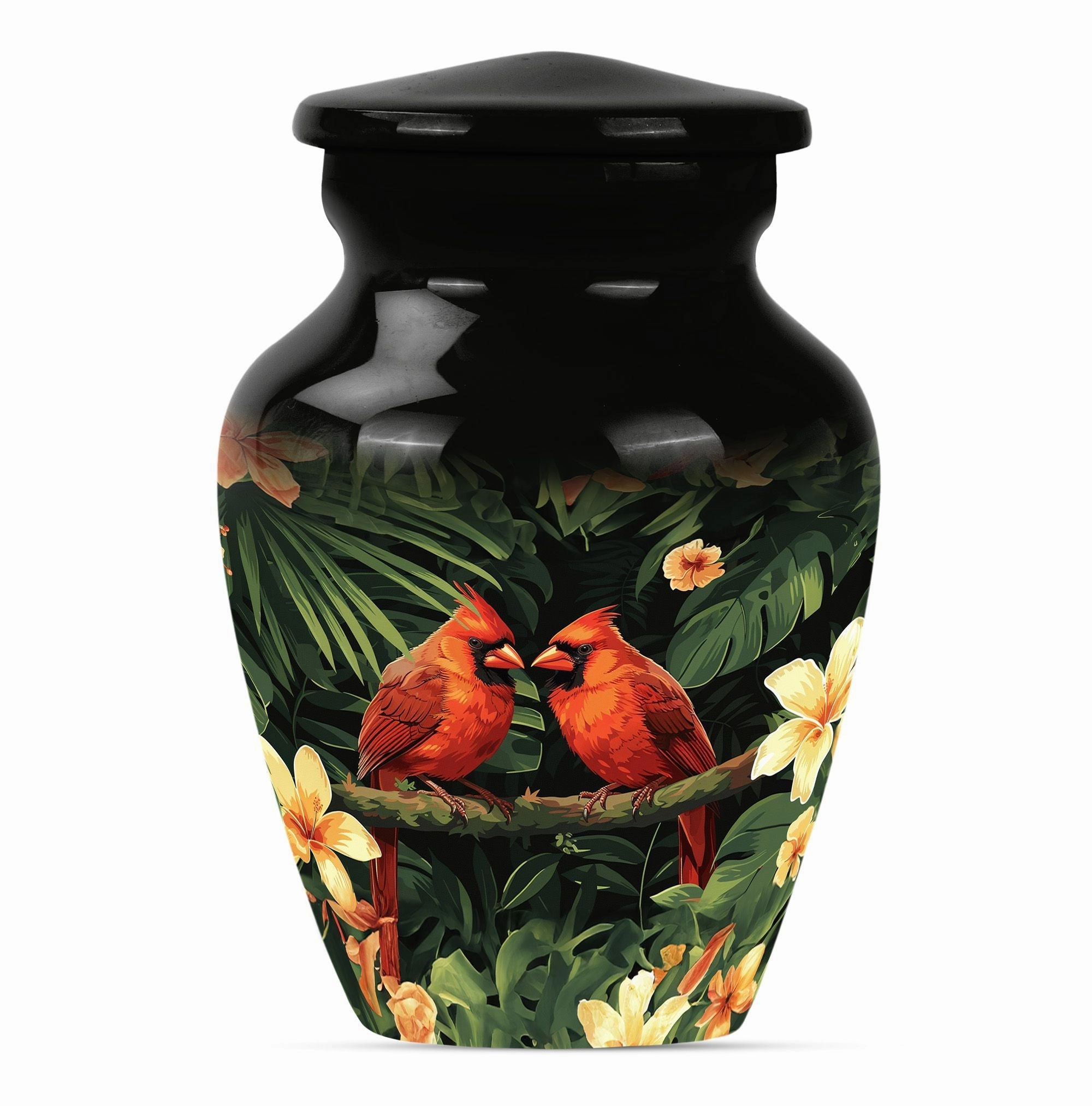 Cardinal Bird Memorial Cremation Urn For Adult Human Ashes