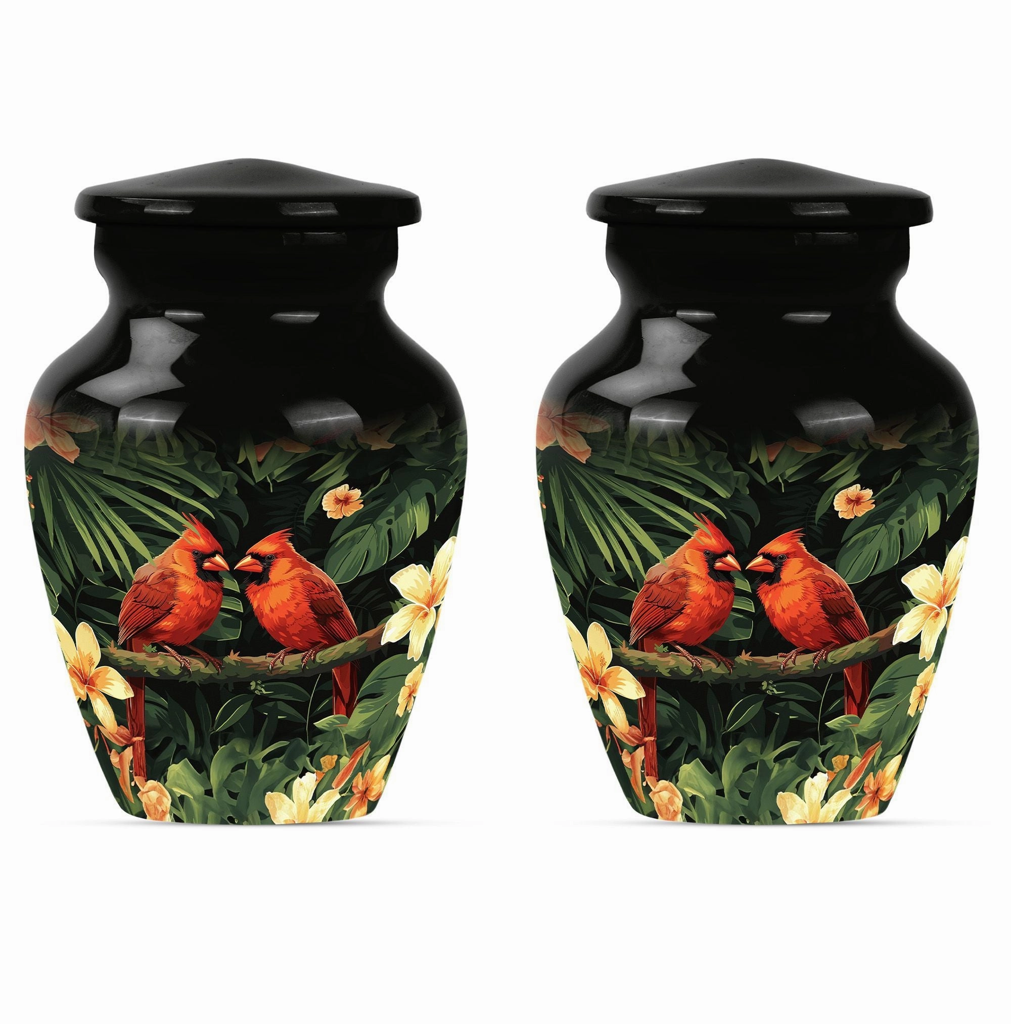 Cardinal Bird Memorial Cremation Urn For Adult Human Ashes