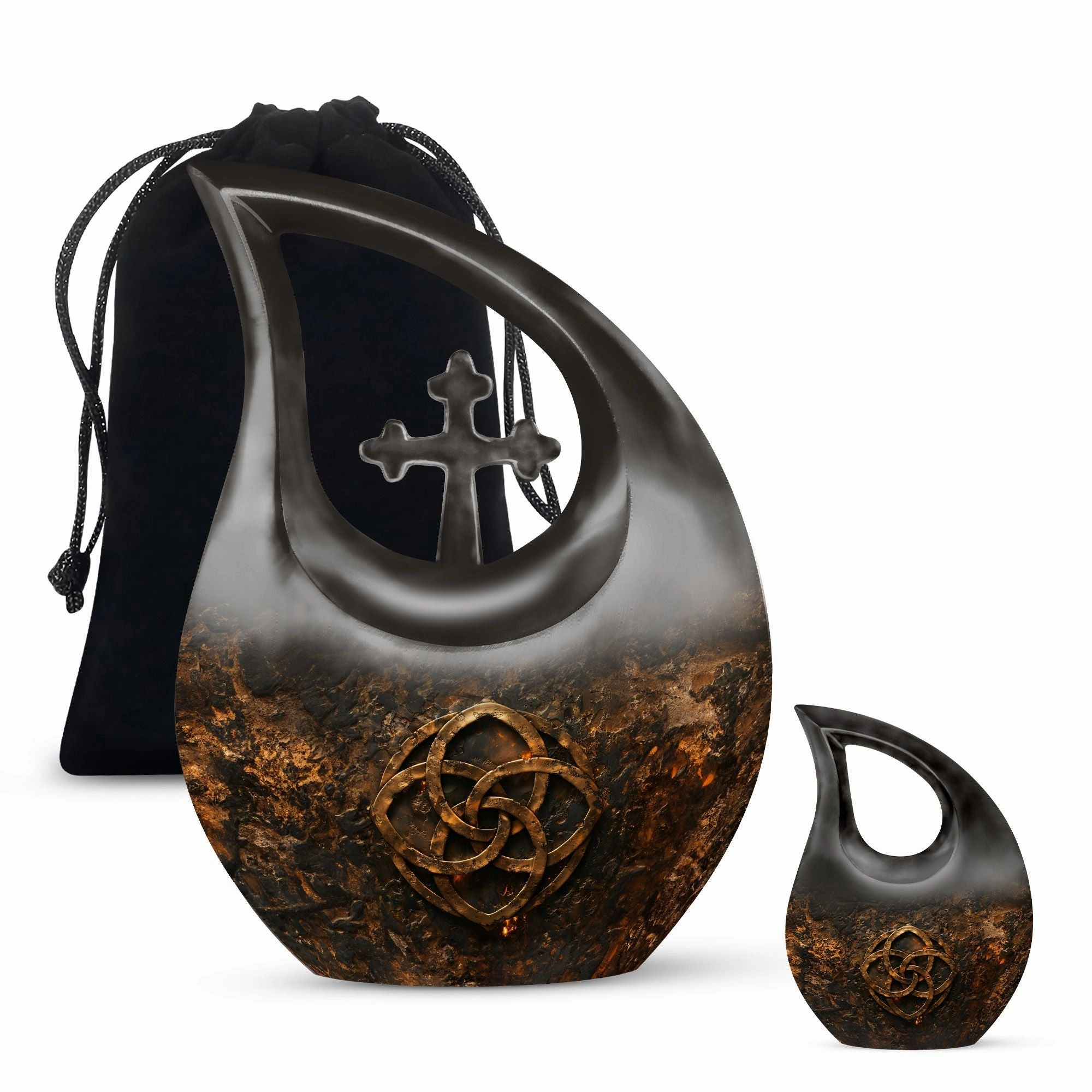 Catholic Theme Cremation Urn For Storing Adult Human Ashes