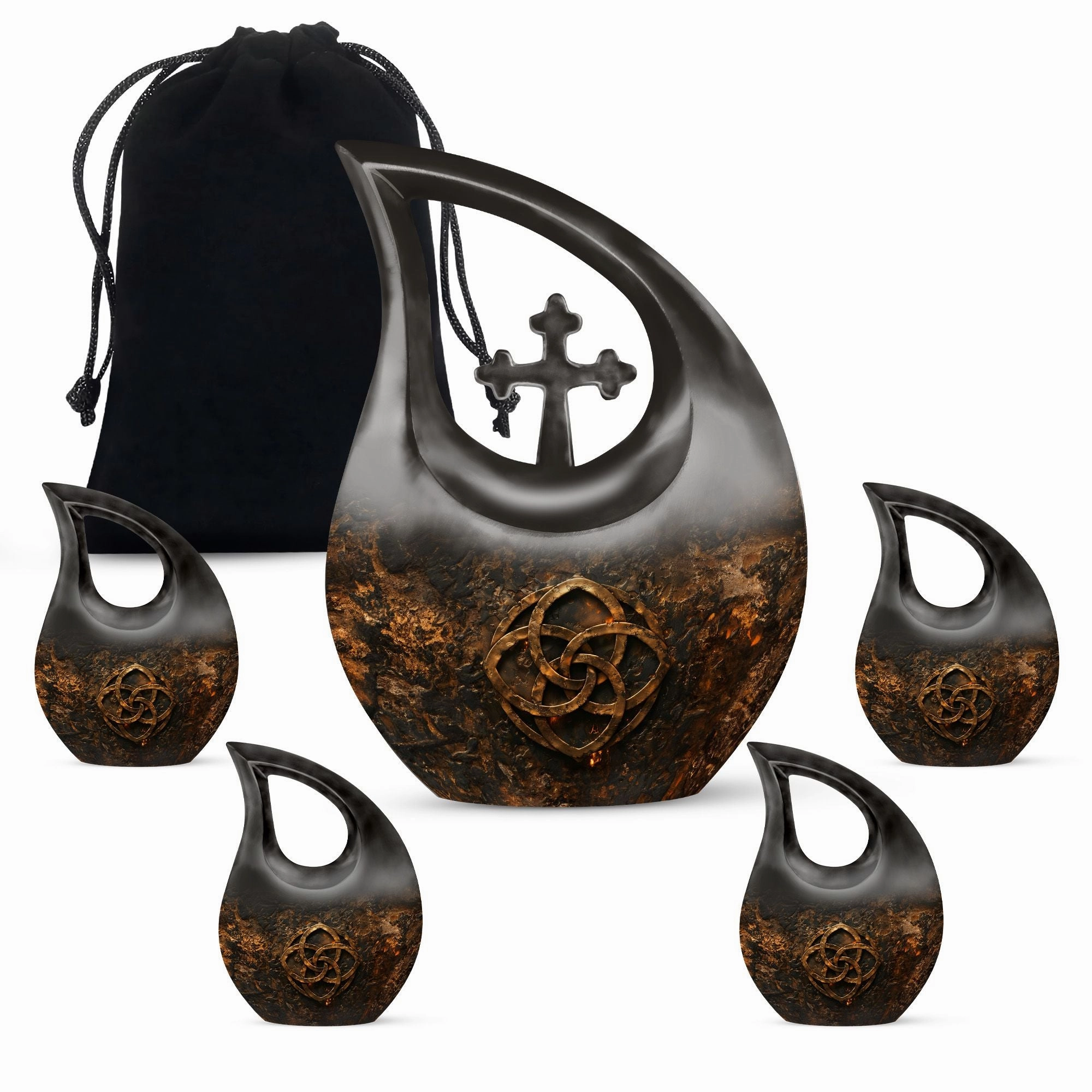 Catholic Theme Cremation Urn For Storing Adult Human Ashes