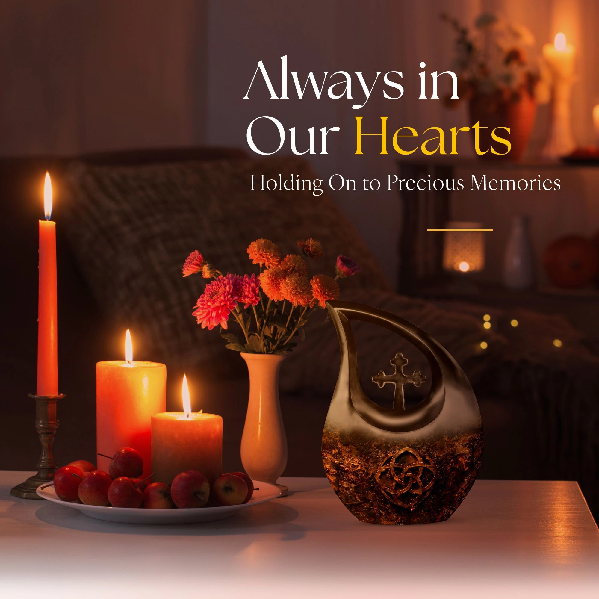 Catholic Theme Cremation Urn For Storing Adult Human Ashes
