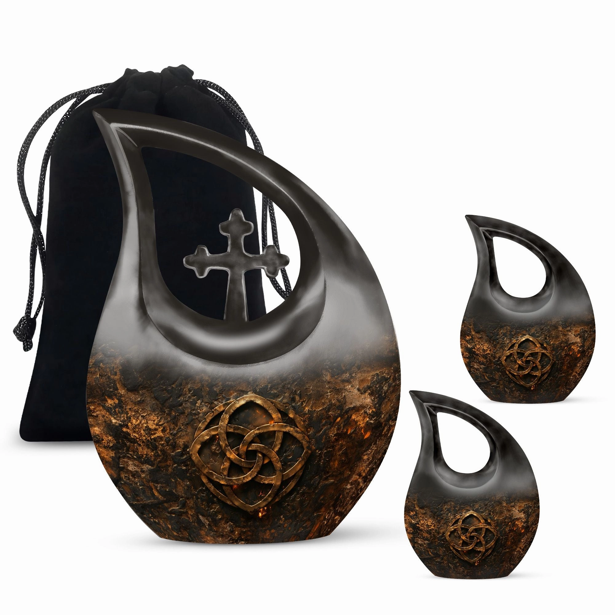 Catholic Theme Cremation Urn For Storing Adult Human Ashes