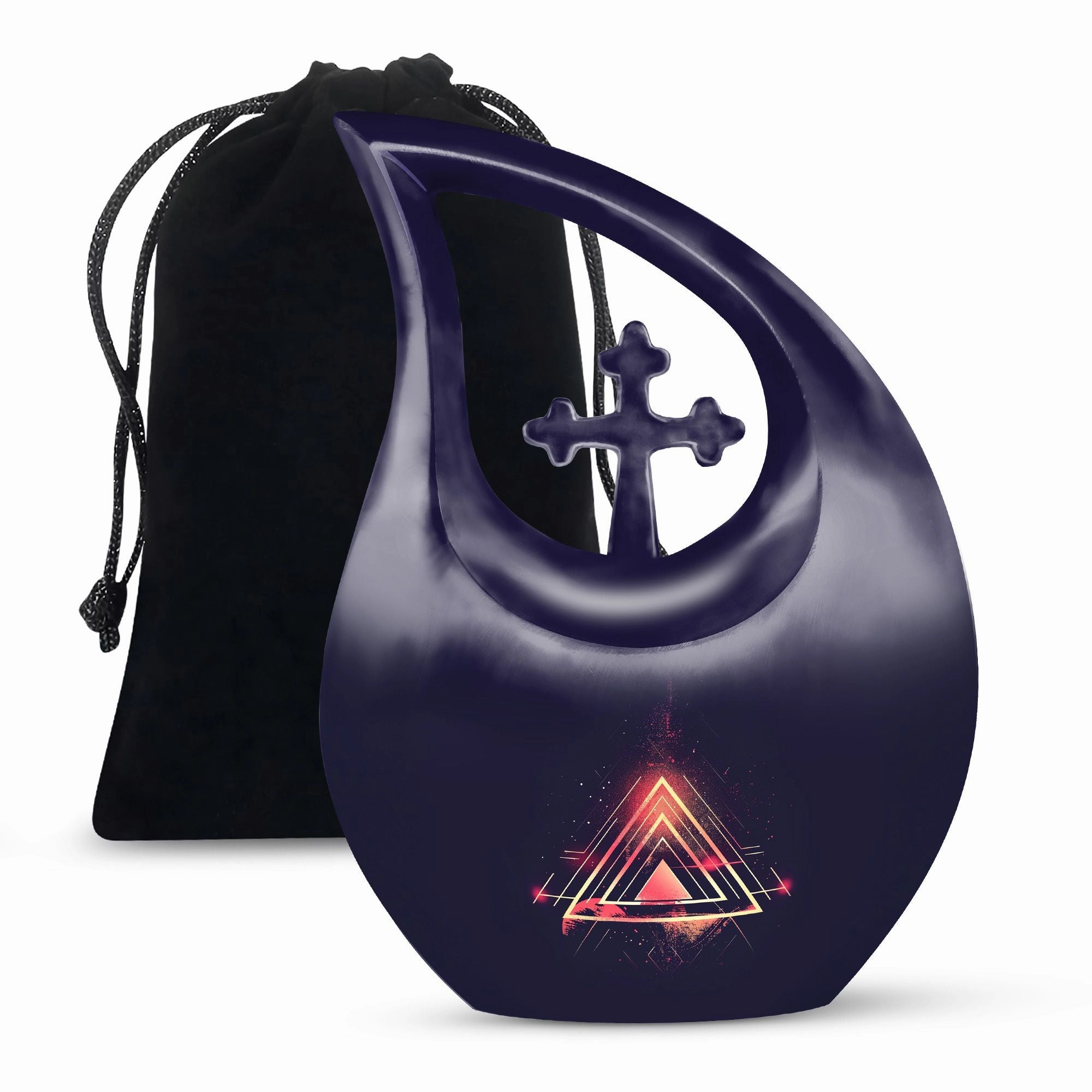 Catholic Urn:  Container For Cremated Adult Human Ashes