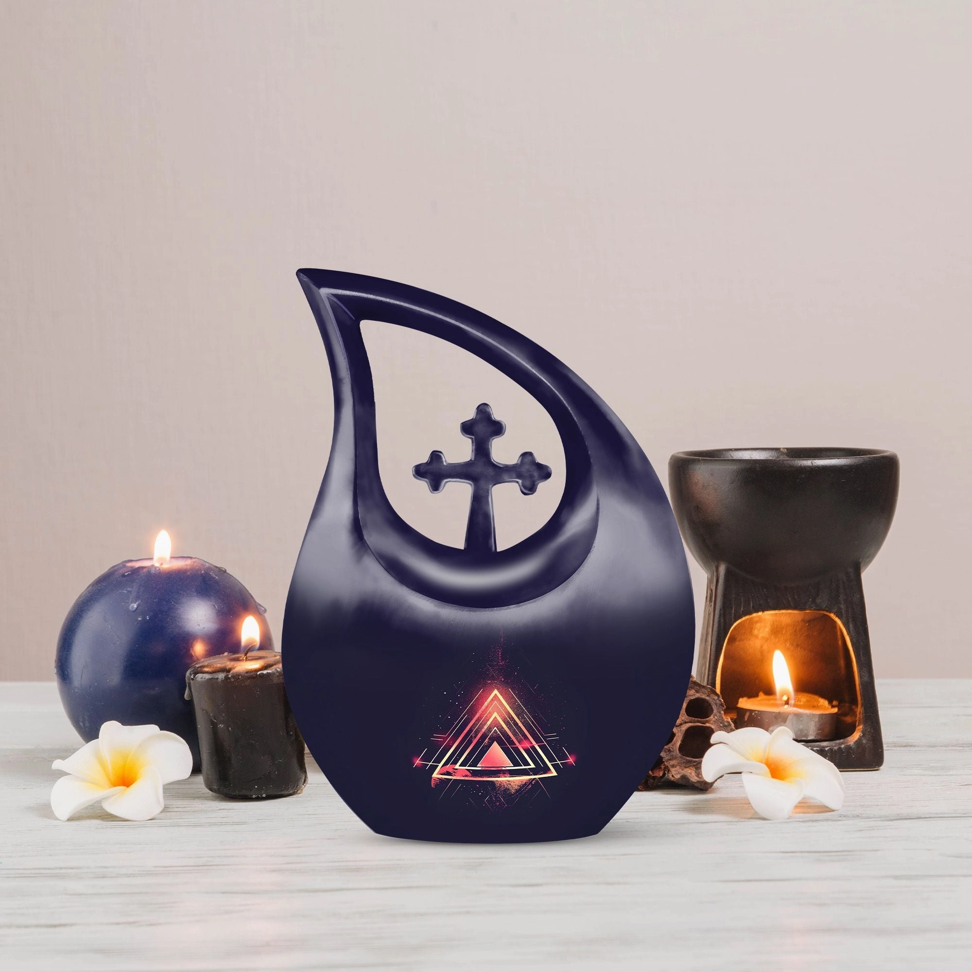 Catholic Urn:  Container For Cremated Adult Human Ashes