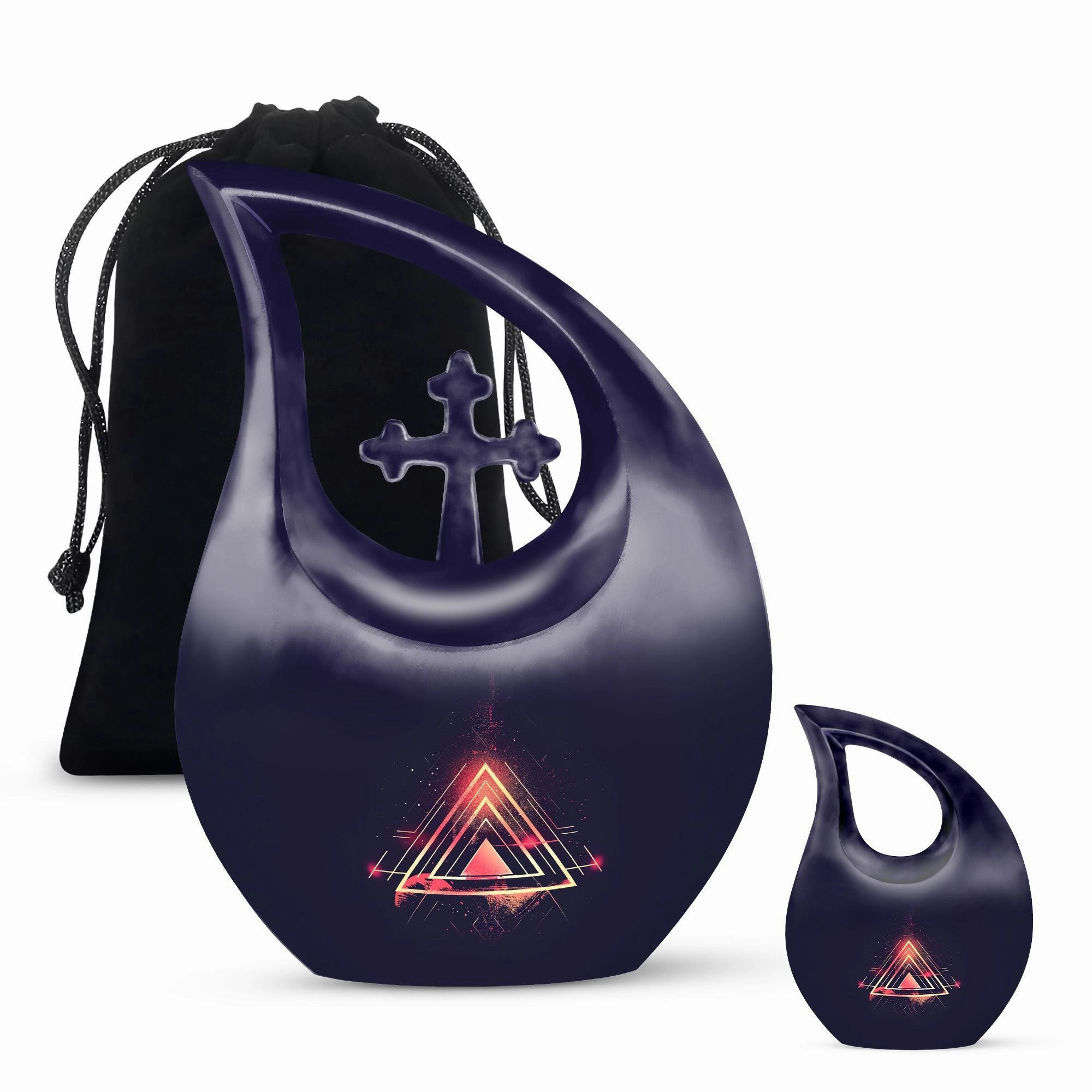 Catholic Urn:  Container For Cremated Adult Human Ashes