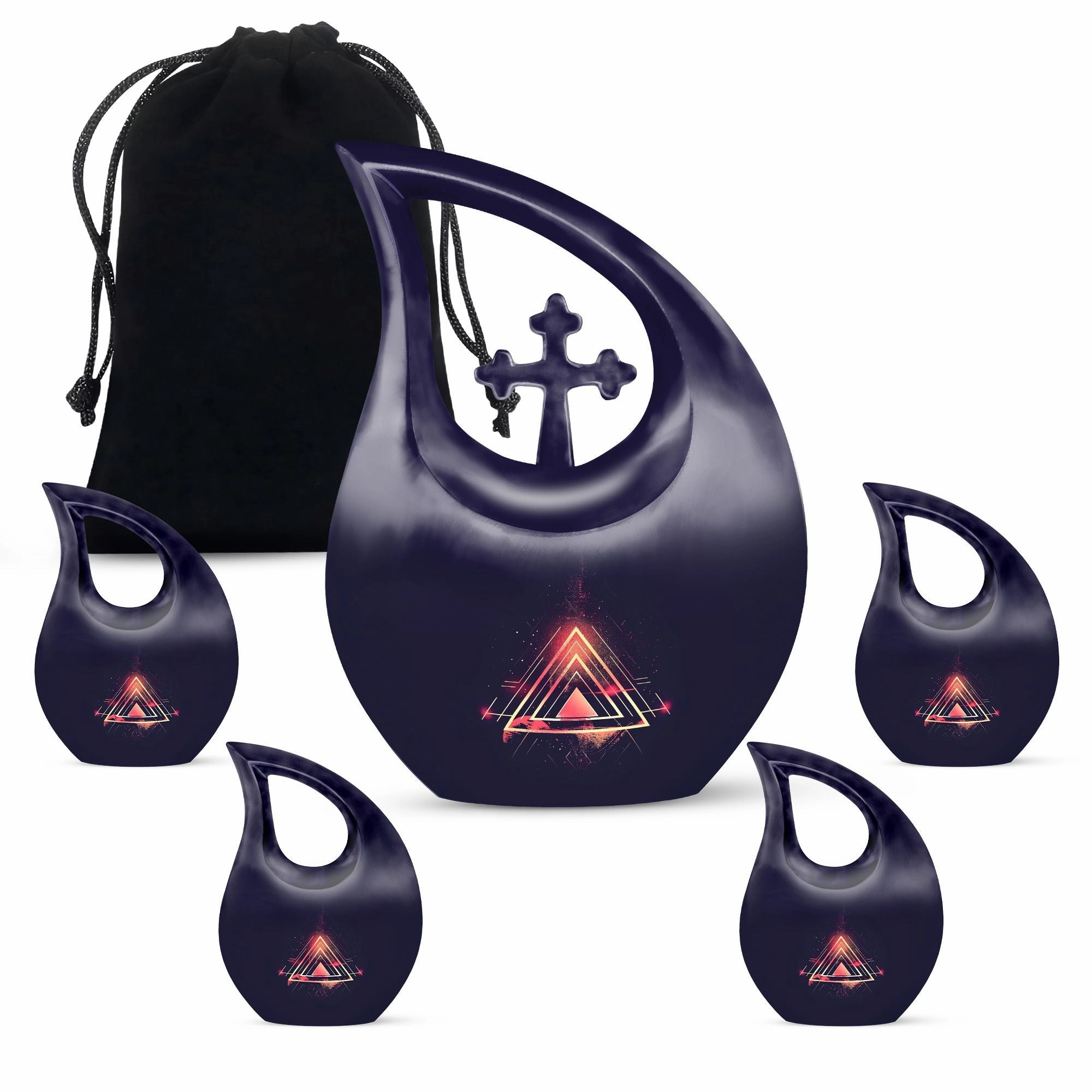 Catholic Urn:  Container For Cremated Adult Human Ashes