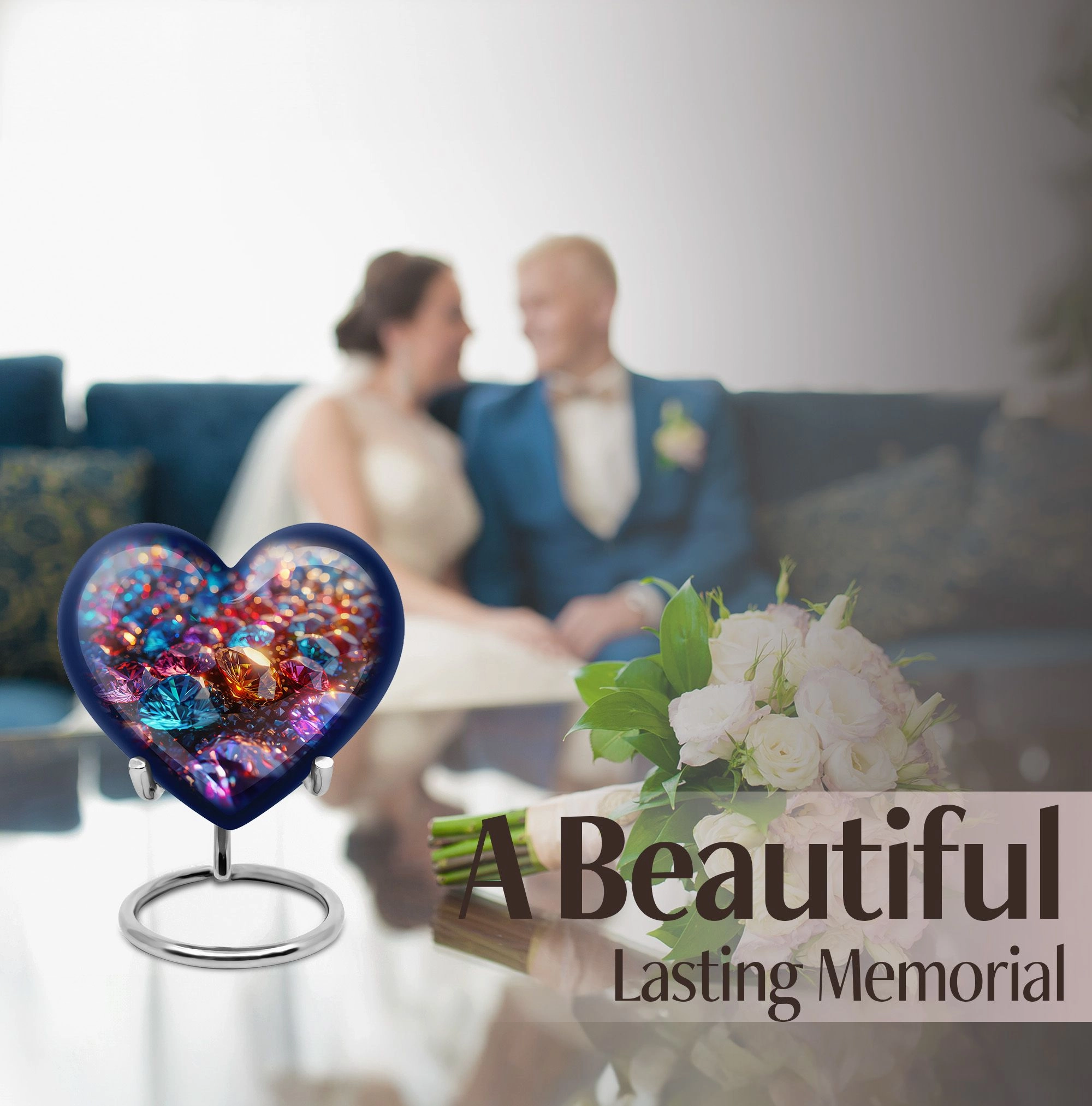 Cherished Eternity Diamond Urn – Elegant Human Ashes Memorial