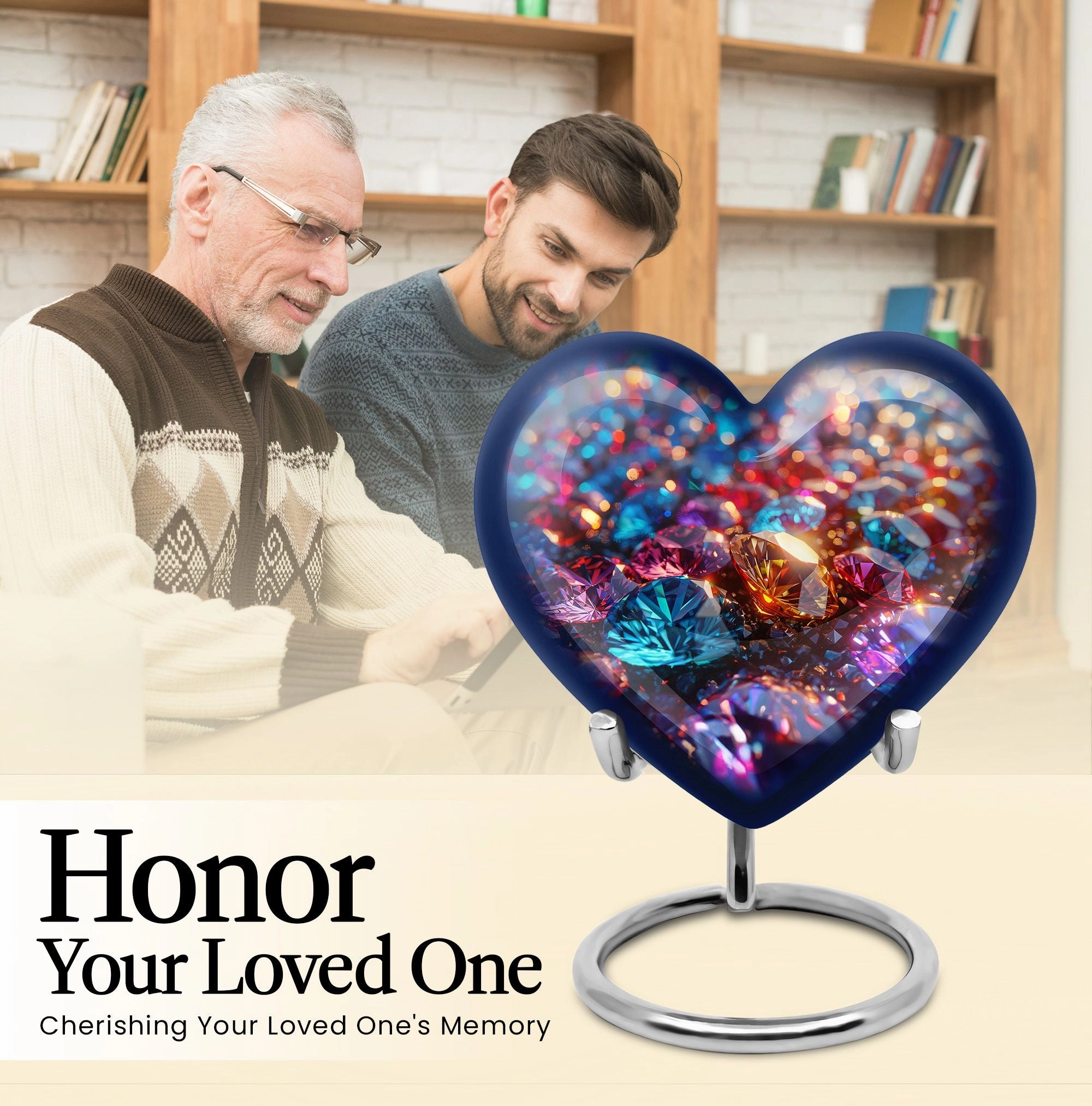Cherished Eternity Diamond Urn – Elegant Human Ashes Memorial