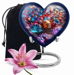Cherished Eternity Diamond Urn – Elegant Human Ashes Memorial