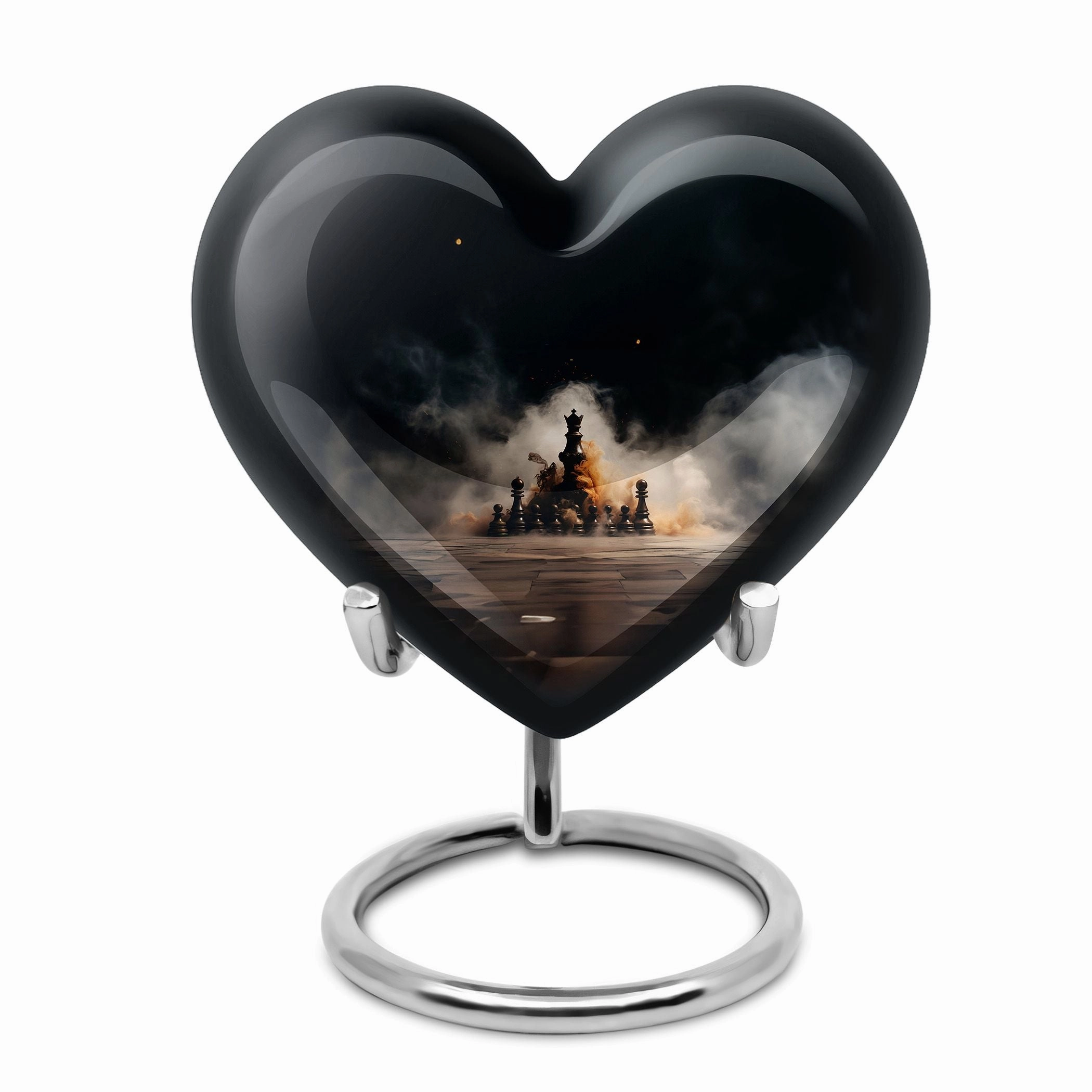 Chess Themed Personalized Memorial Cremation Urn