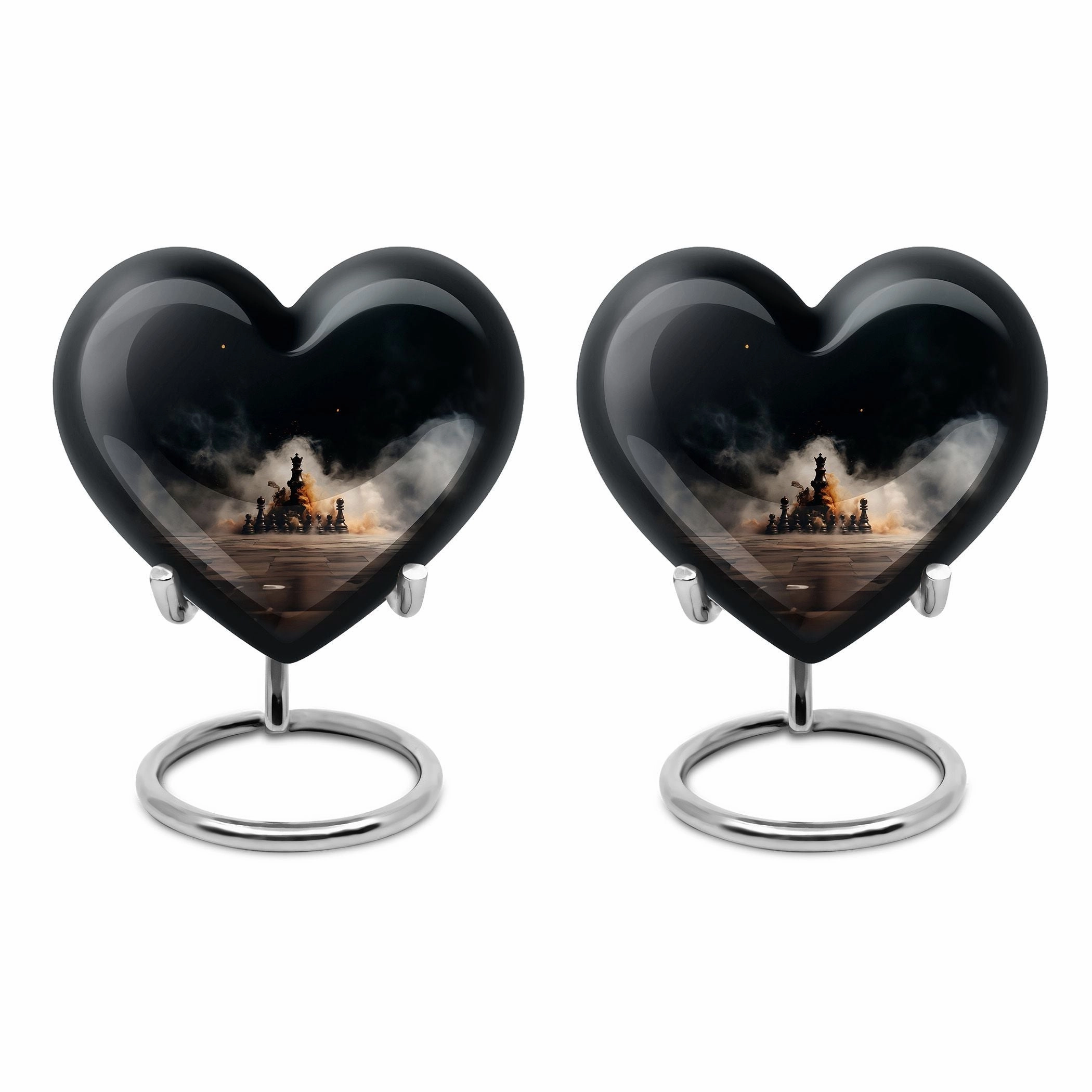 Chess Themed Personalized Memorial Cremation Urn