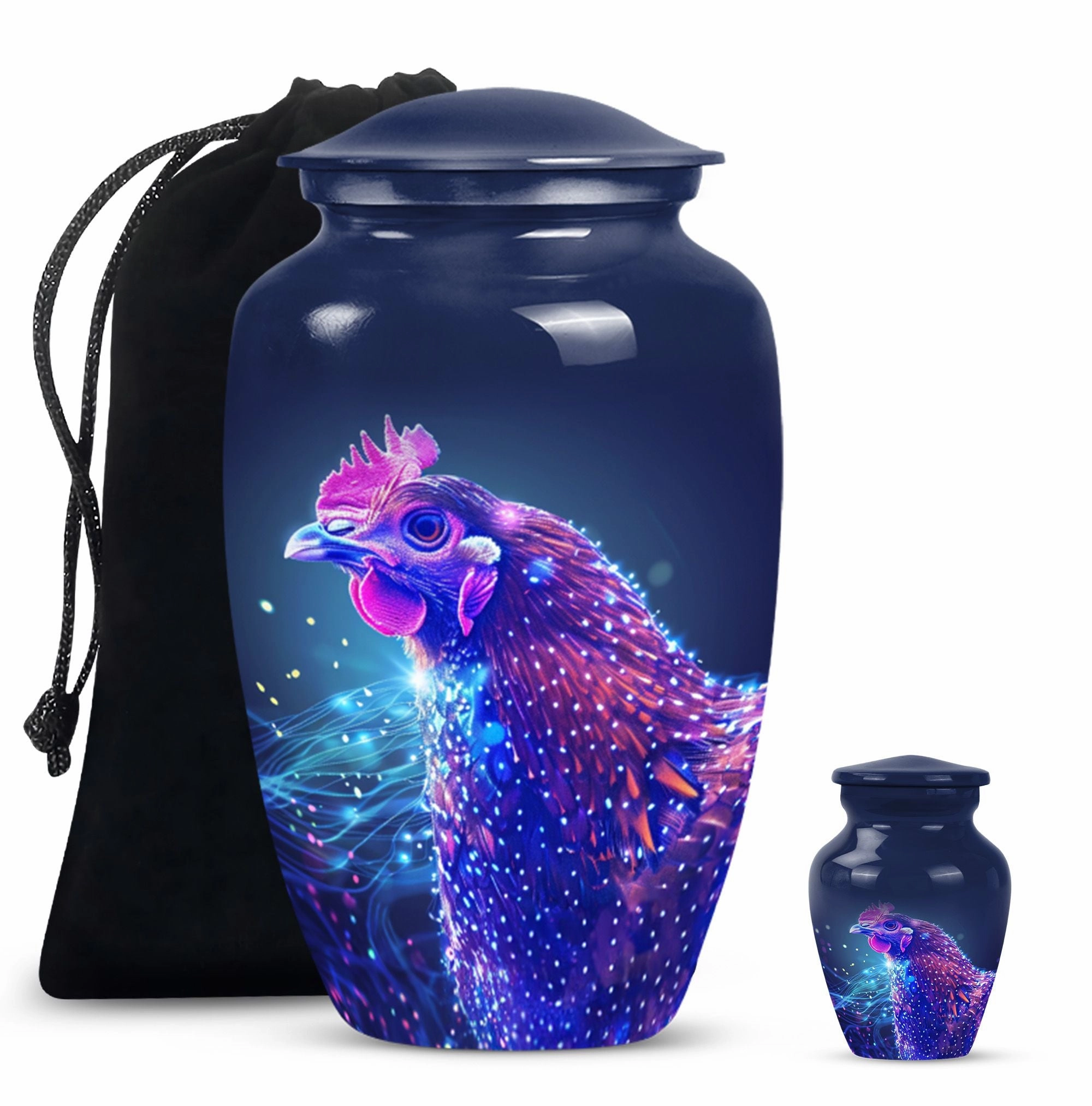 Chicken Cremation Urn and Cremation Peace Haven, 10-inch
