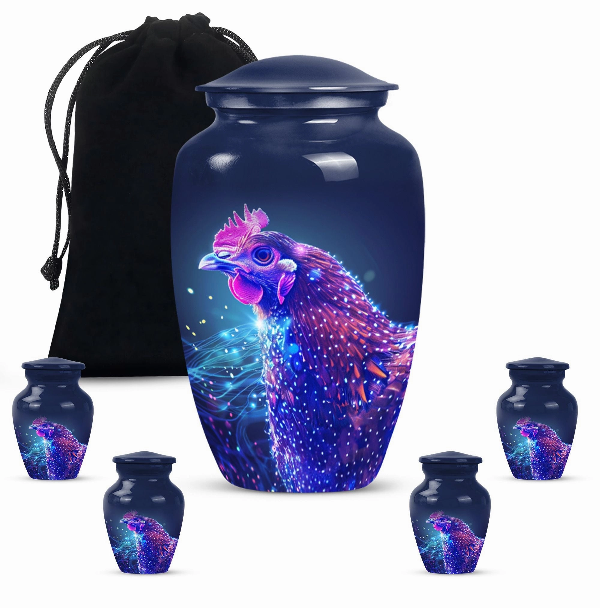Chicken Cremation Urn and Cremation Peace Haven, 10-inch