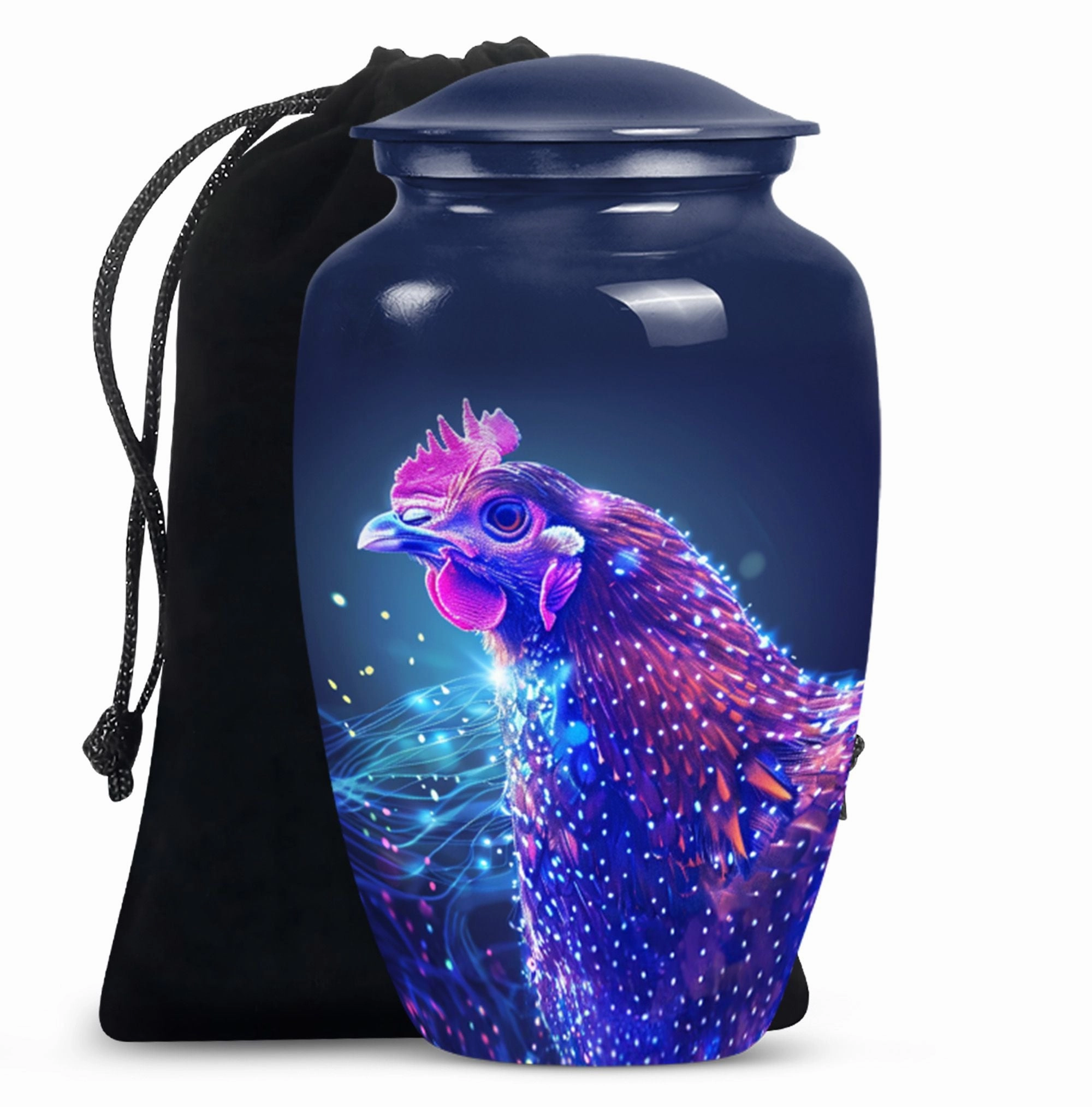 Chicken Cremation Urn and Cremation Peace Haven, 10-inch