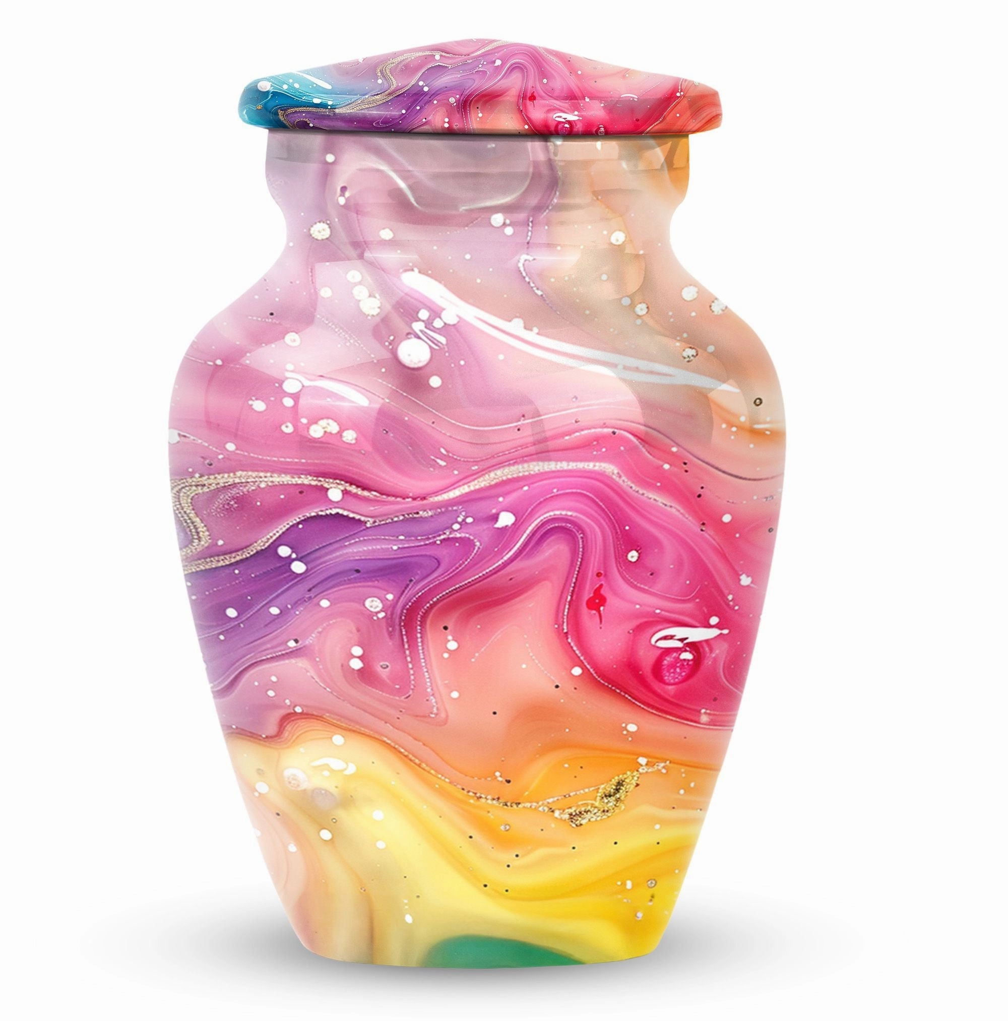 Classic Abstract Urn: Cremation Accessory for Cherished Mom