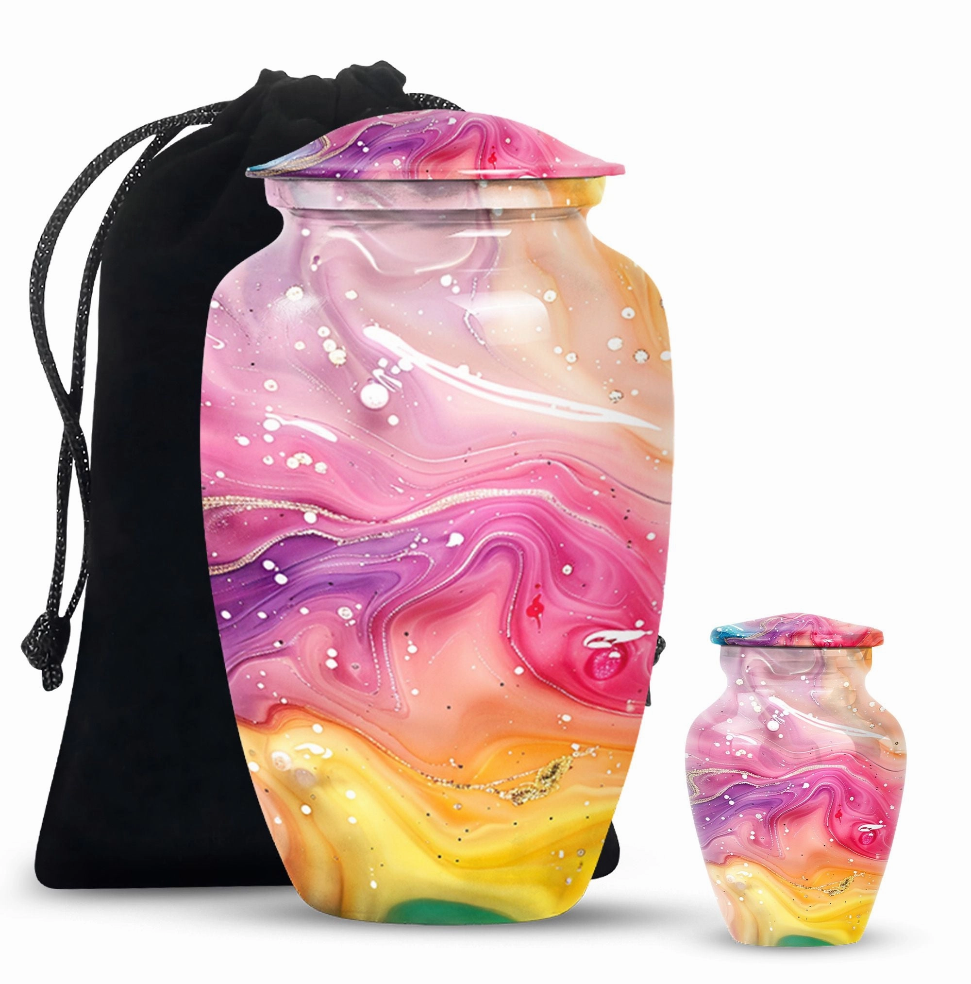 Classic Abstract Urn: Cremation Accessory for Cherished Mom
